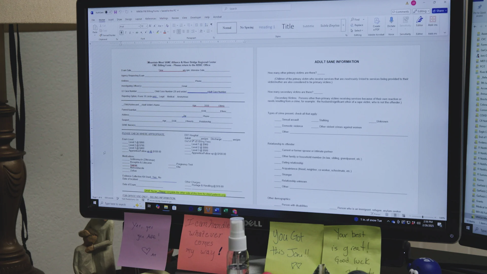 The evidence collection process for survivors of sexual assault includes a detailed questionnaire as well as a physical examination and photographs of injuries. Photo: Andrea Kramar, Rocky Mountain PBS