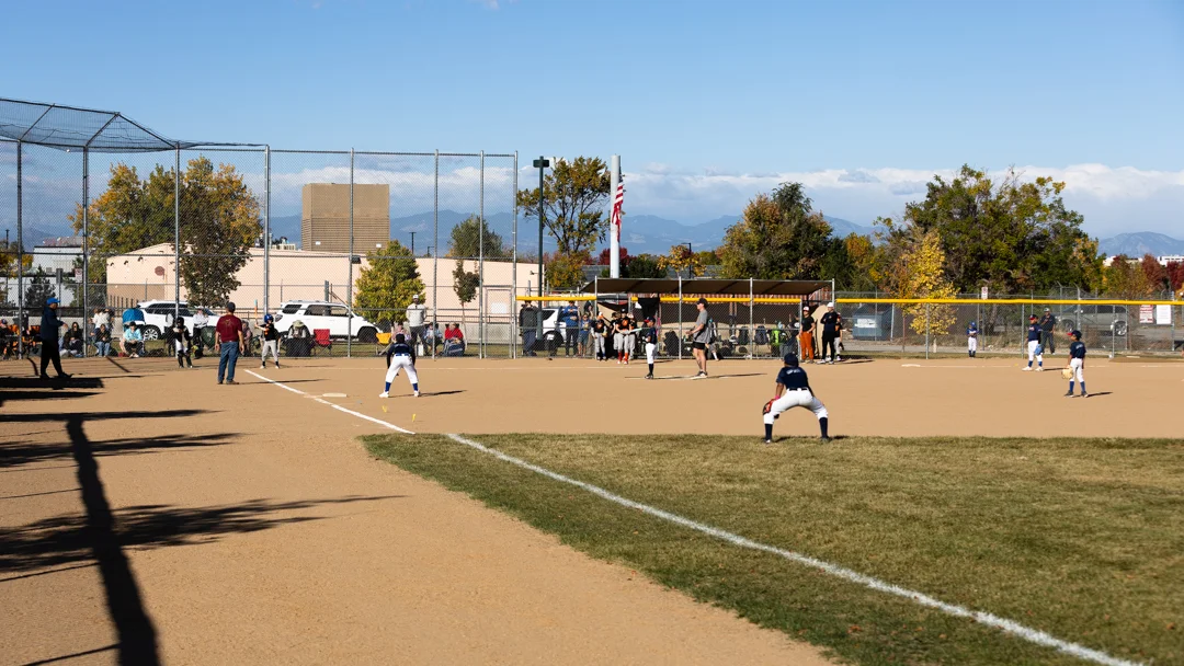 Team Venezuela’s U9 team playing in the All Altitude Sports league under the name, the Braves. Photo: Amanda Horvath, Rocky Mountain PBS