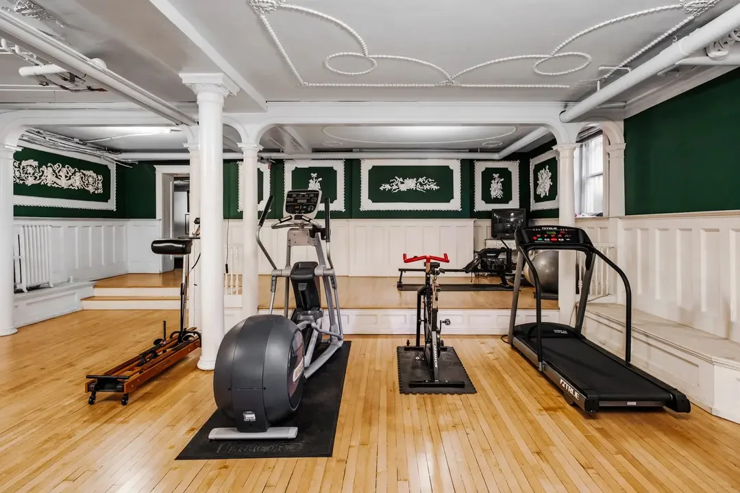 The Perrenoud building's gym is in the former ballroom. Photo courtesy Daniel Jenkins