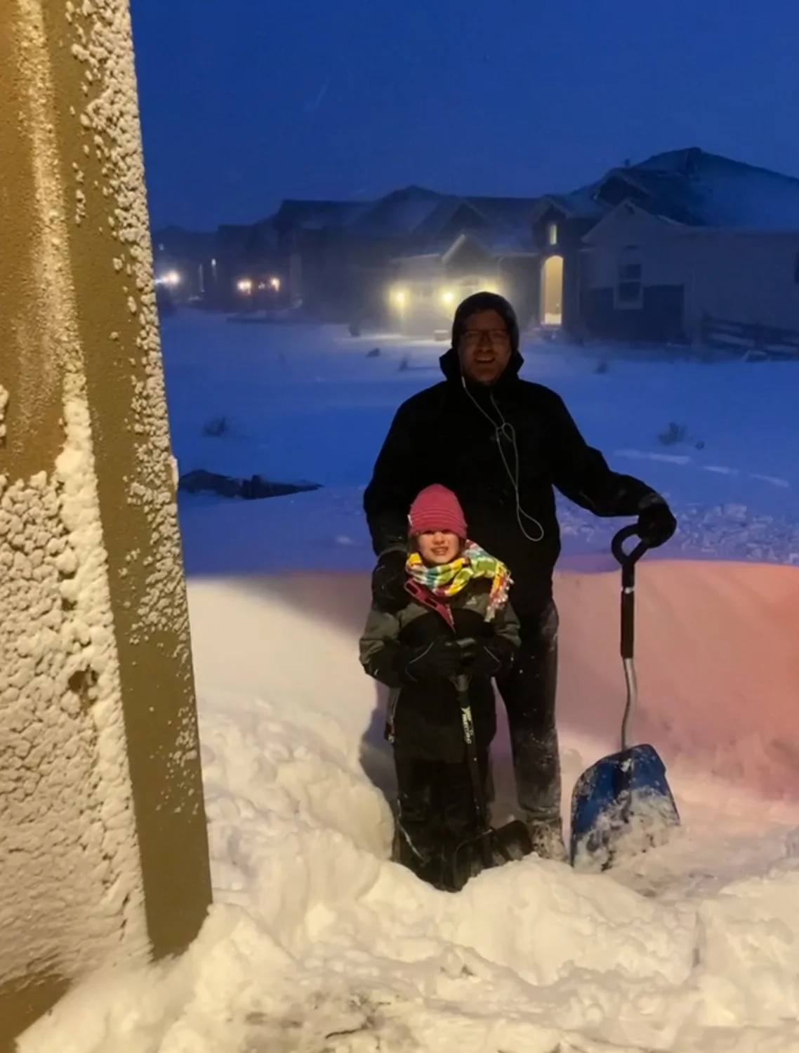 Emily Beckman, 10 years old in this photo, with her father, Jeremy Beckman.