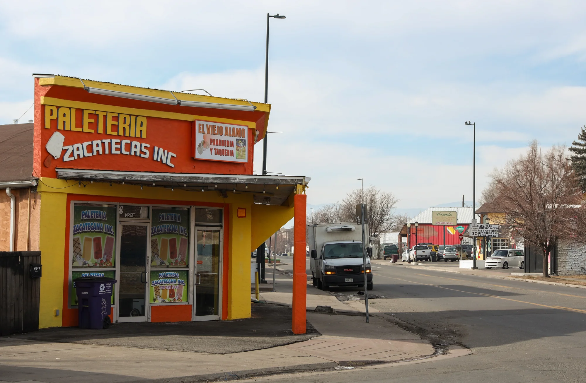 Located along Morrison Rd, Paleteria Zacatecas supplies Westwood’s paleteros with paletas, or popsicles. Photo: Carly Rose, Rocky Mountain PBS