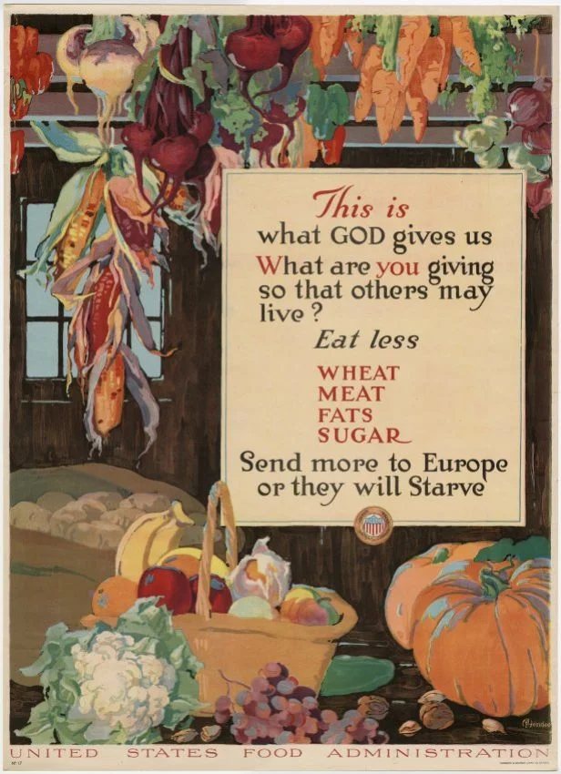 A U.S. Food Administration poster from 1917. Image courtesy the National WWI Museum and Memorial