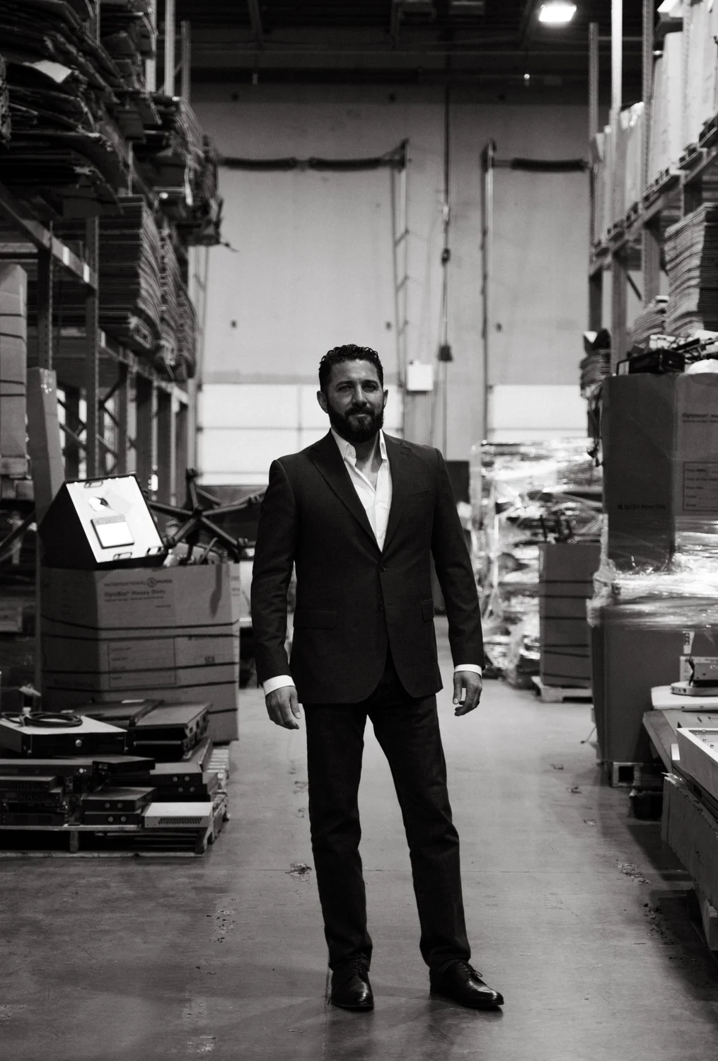A portrait of Nidal Allis at the processing center. Photo: Peter Vo, Rocky Mountain PBS