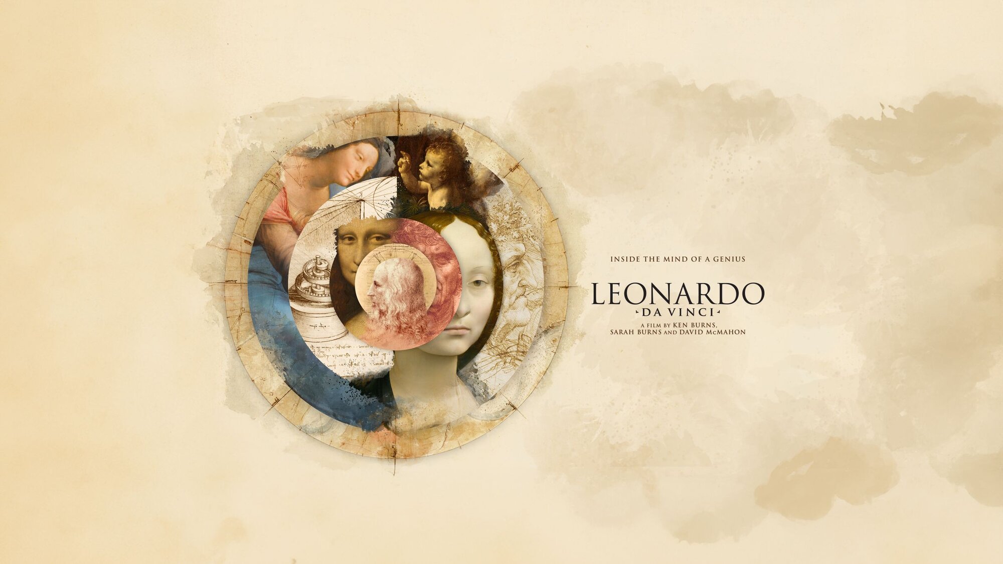 A poster for Rocky Mountain PBS Presents - An Evening with Ken Burns: LEONARDO da VINCI event