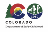 A logo of Colorado Department of Early Childhood