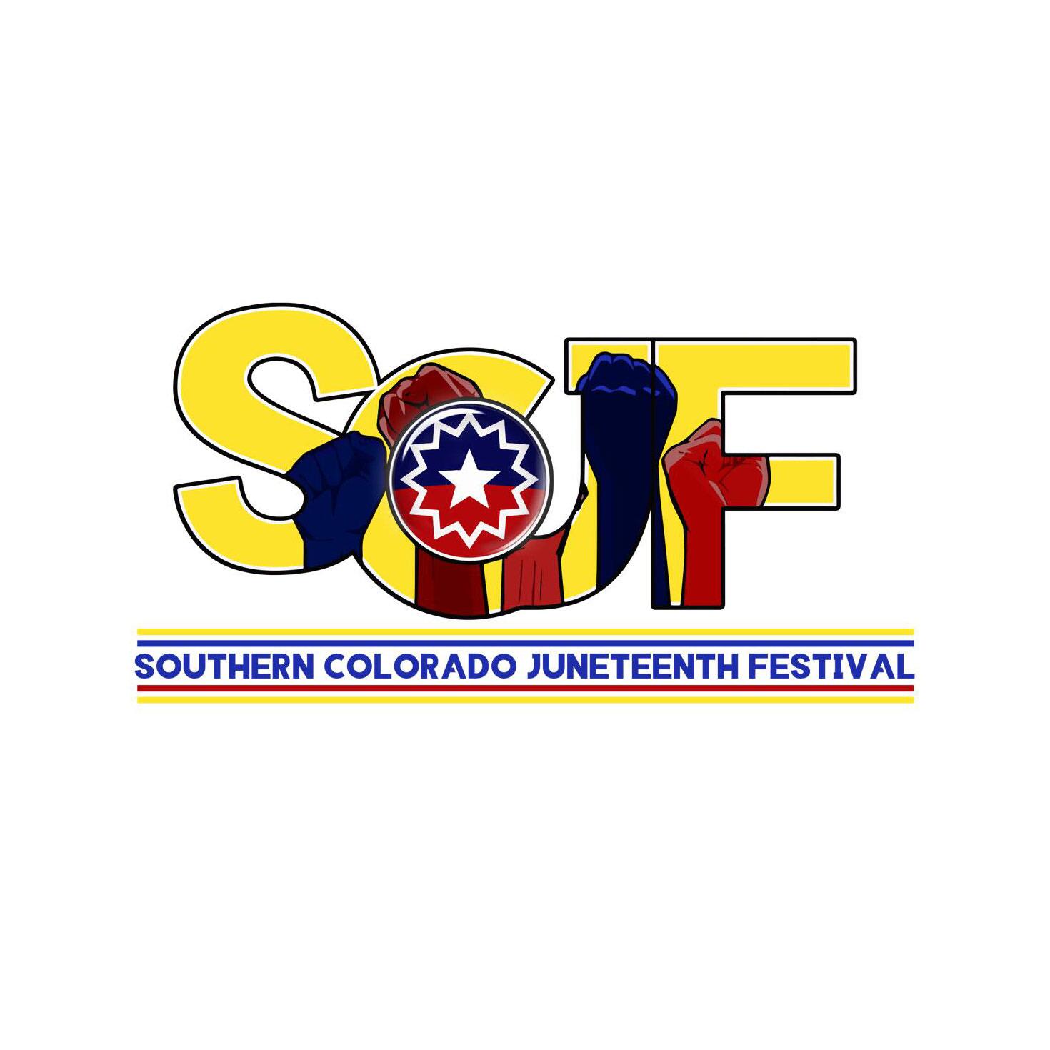 A poster for Southern Colorado Juneteenth Festival event