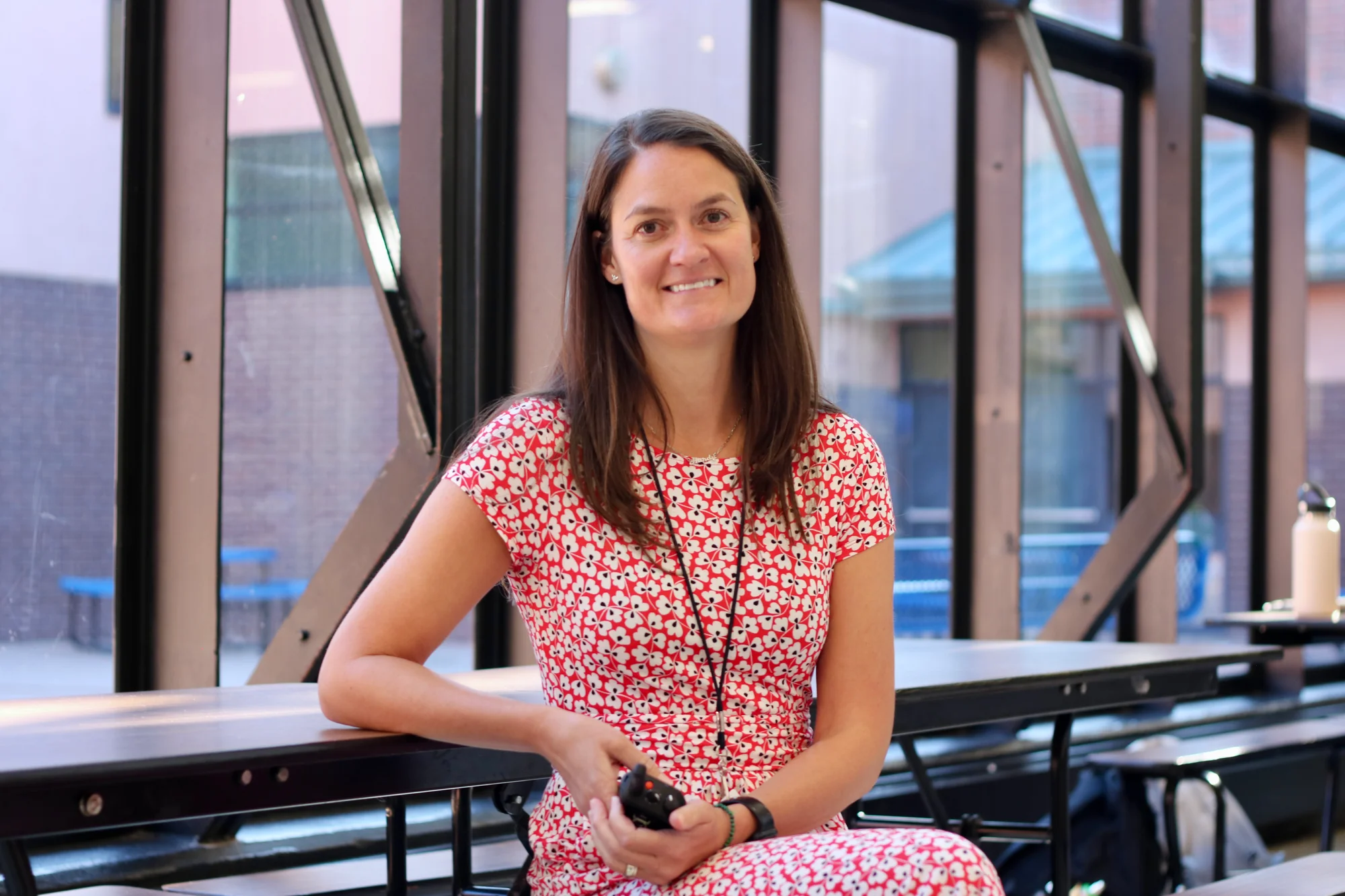 Principal Hillary Hienton said the Colorado Springs district felt it necessary to address cell phone use in schools. “In classrooms, it turned into a lot of power struggles," she said. Photo: Rachel Cohen, KUNC