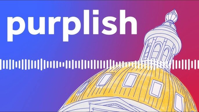 A poster for Purplish event