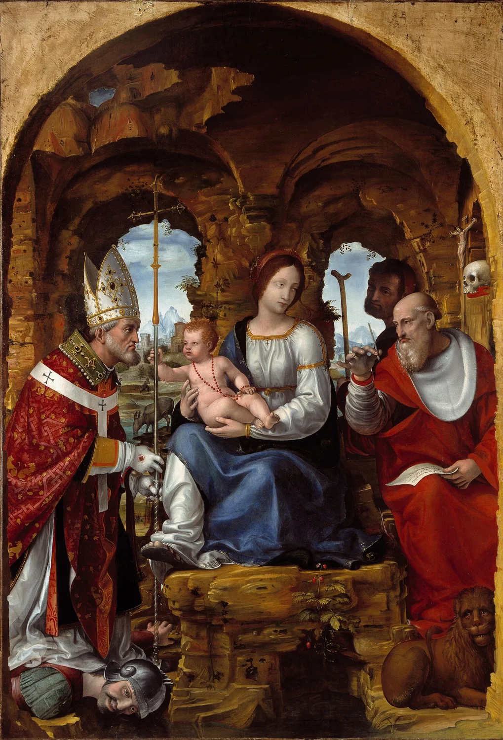 Madonna and Child with Saints by Bernardo Zenale (about 1510), which resides at the Denver Art Museum.