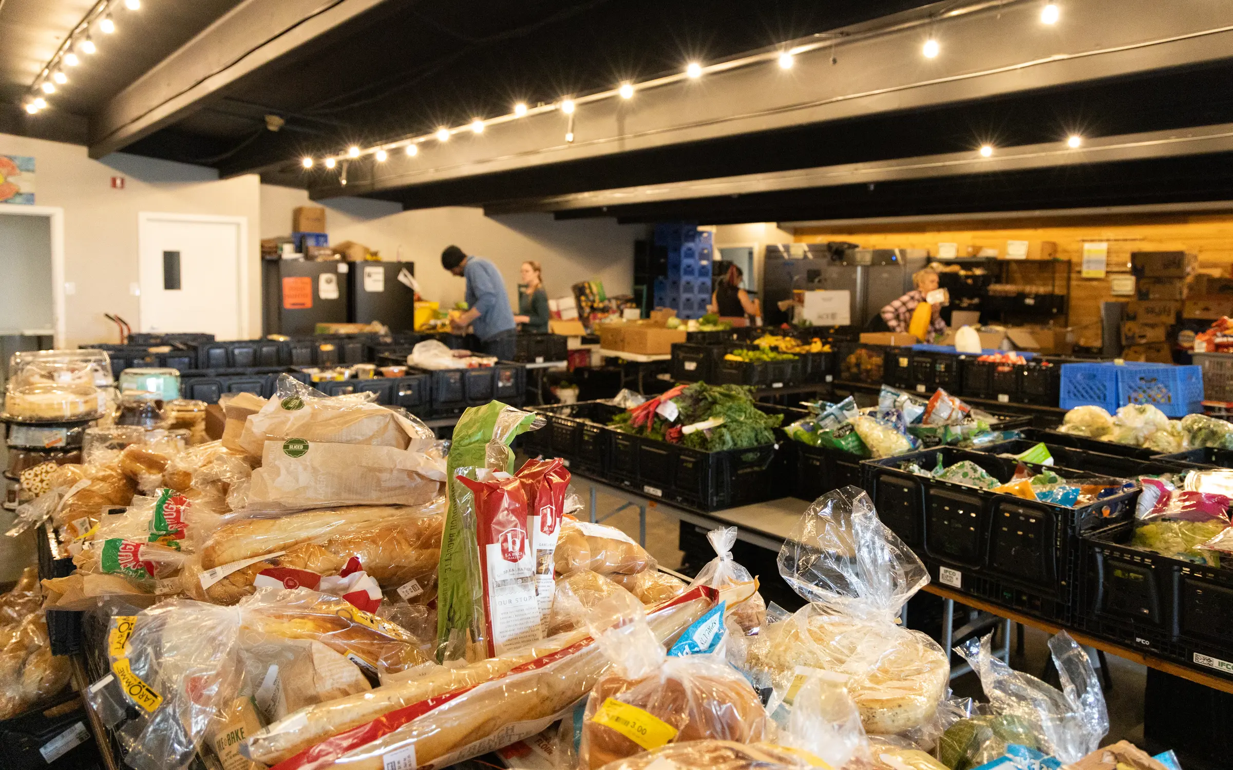 Joy’s Kitchen used a basement space in Westwoods Community Church to host three distribution events a week. Photo: Carly Rose, Rocky Mountain PBS