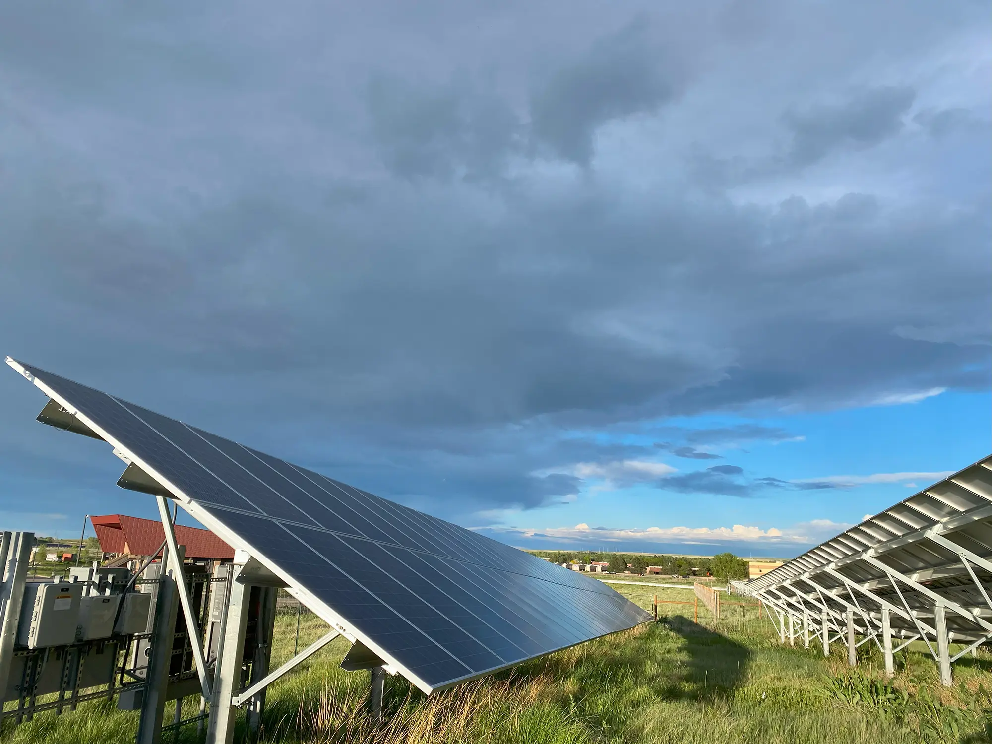 Community solar projects offer clean energy and potential savings for subscribers. Currently 44 states including the District of Columbia have a community solar project. Photo: Cormac McCrimmon, Rocky Mountain PBS