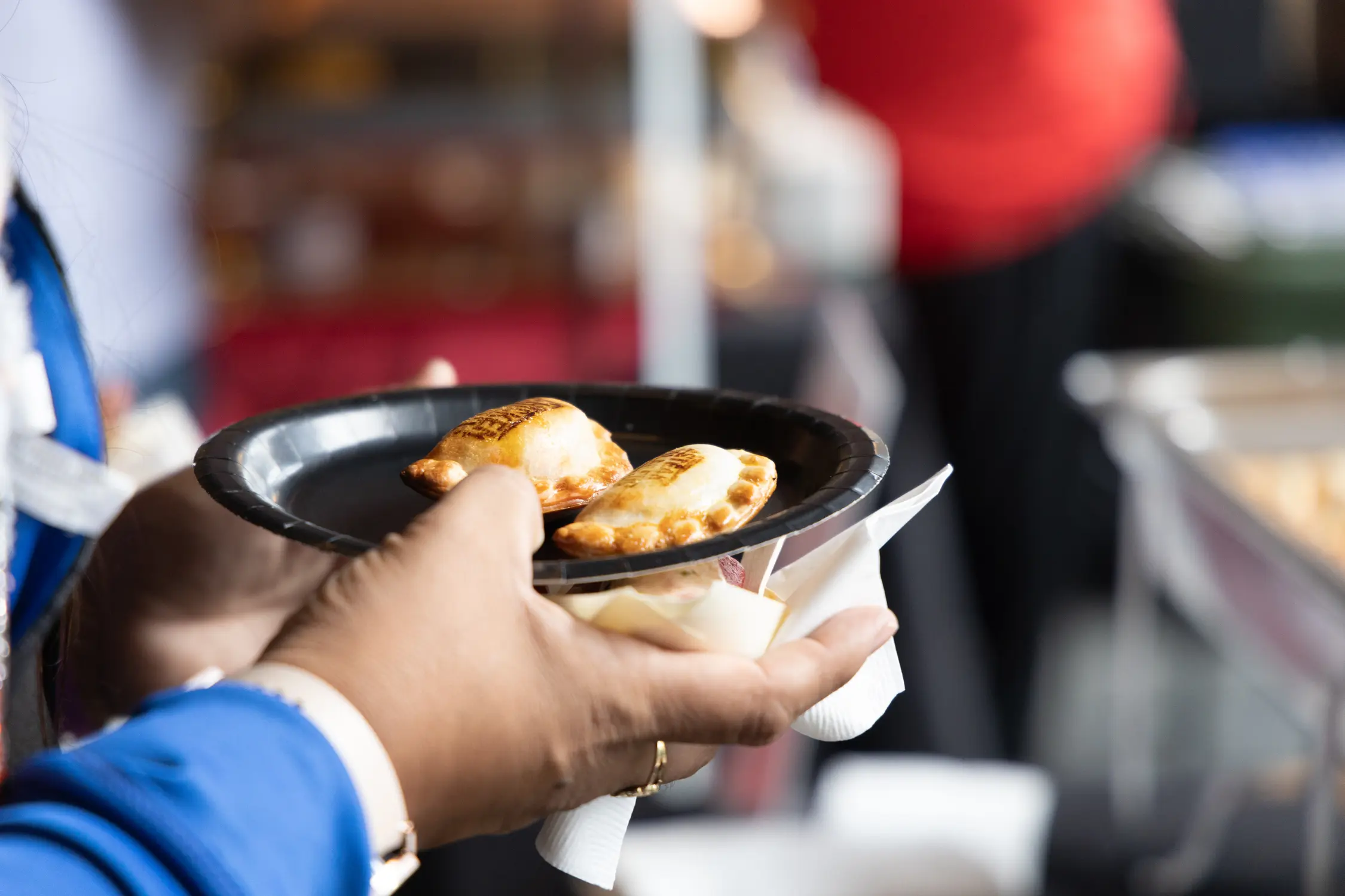 Marcelo Alvariza and Angy Lara participated in the fourth annual Taste of La Receta, a tasting event to introduce their food to new customers. Photo: Carly Rose, Rocky Mountain PBS.