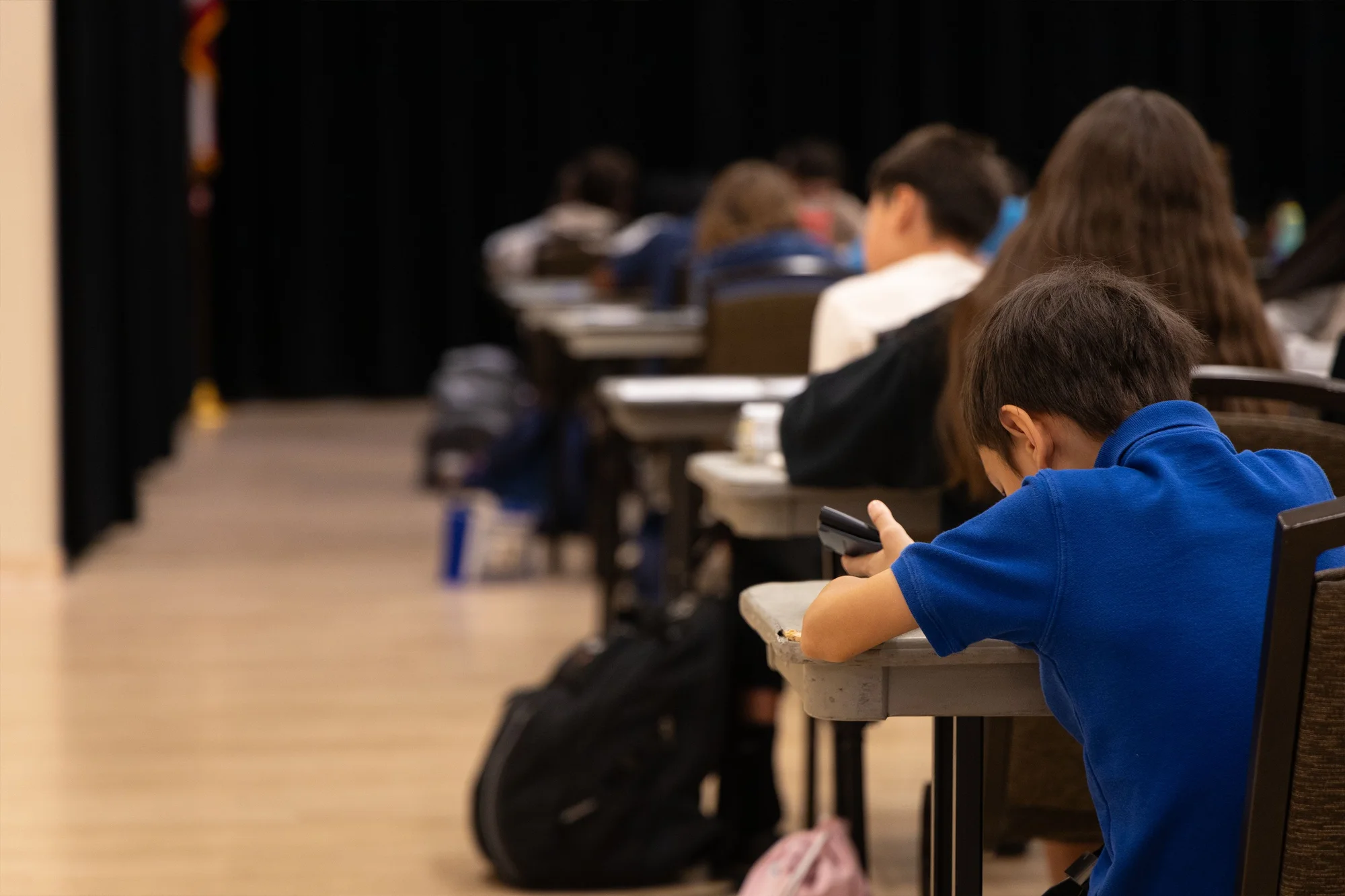 Middle and high school students competed in the Olympiad, a large number traveling all the way from Nebraska with their schools’ math team. Photo: Chase McCleary, Rocky Mountain PBS