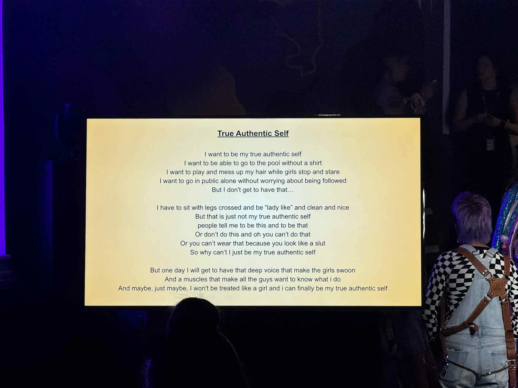 Echo’s poem that won them a trip to Meow Wolf. Photo courtesy Echo Richards
