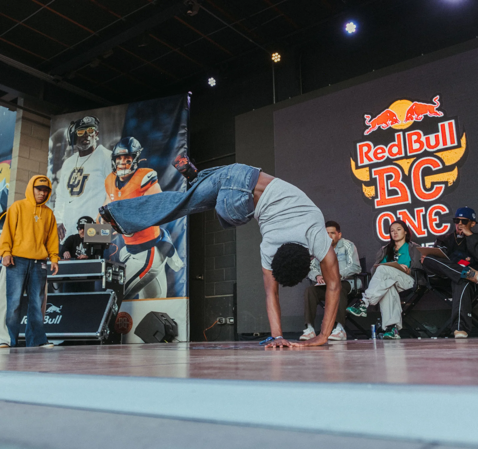 Judges featured Colorado local B-boy Data,  Olympian Kateryna “B-girl Kate” Pavlenko and former Red Bull BC One champion, B-boy Ronnie Ruen. Photos: Peter Vo, Rocky Mountain PBS