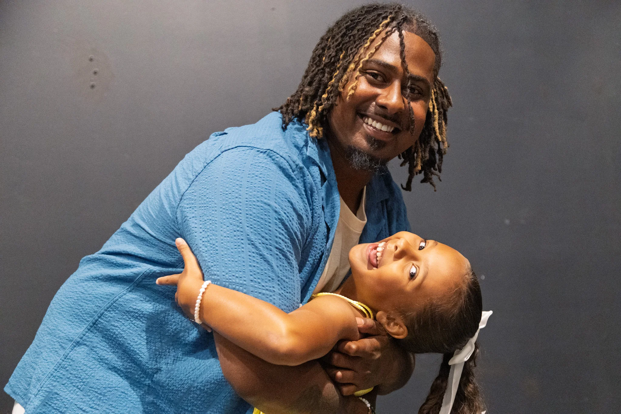 Cook and his daughter, Lily. Photo: Chelsea Casabona, Rocky Mountain PBS