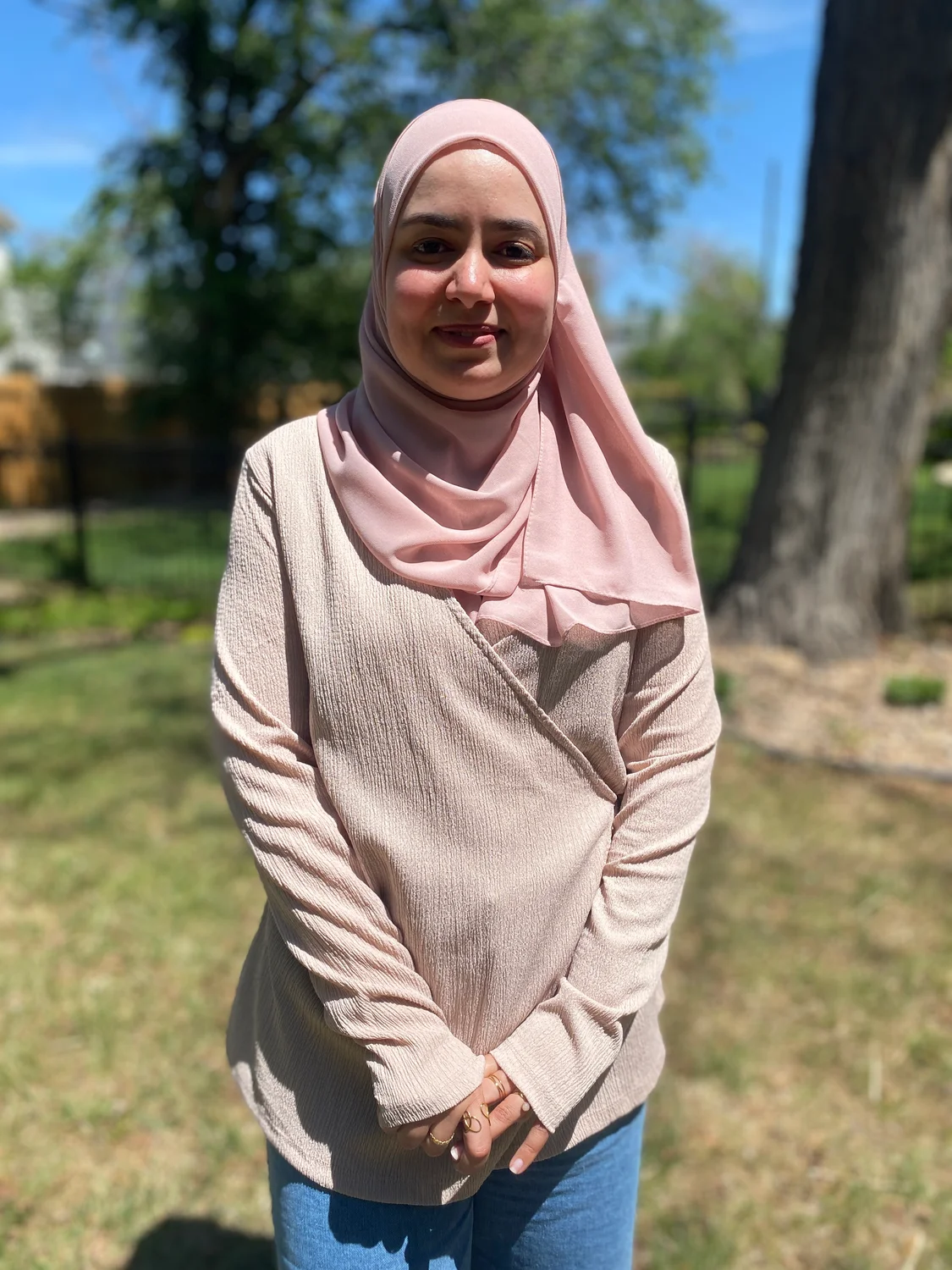 Narjes Abu Frieha is one of the nine fellows who visited Denver and Boulder this May. Her family is Bedouin and Muslim and has been living in Israel’s Negev desert for generations. Photo: Andrea Kramar, Rocky Mountain PBS