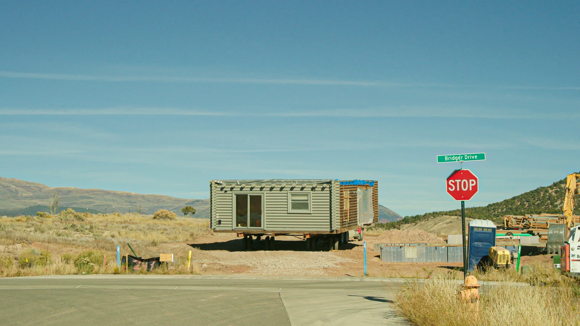 The home rests at its new location in Gypsum. Photo: Cormac McCrimmon, Rocky Mountain PBS