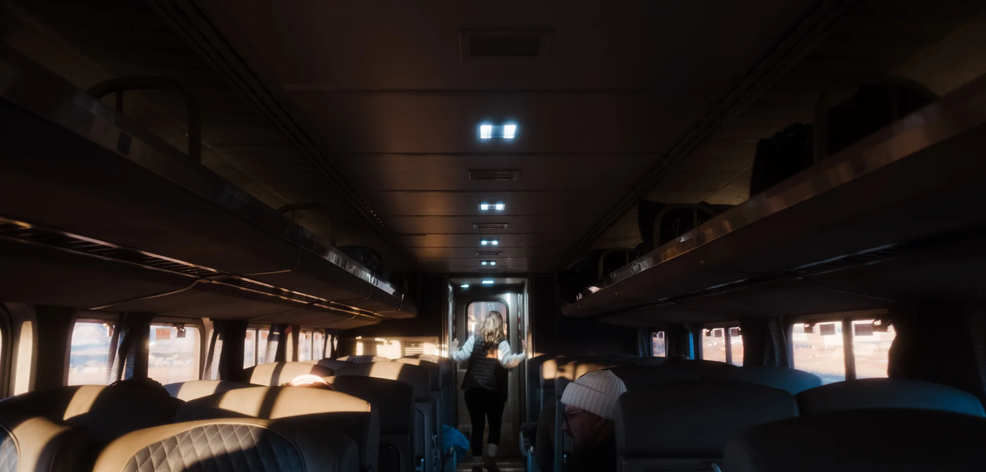 The Winter Park Express, operated by Amtrak, runs during ski season in Colorado. Photo: Peter Vo, Rocky Mountain PBS