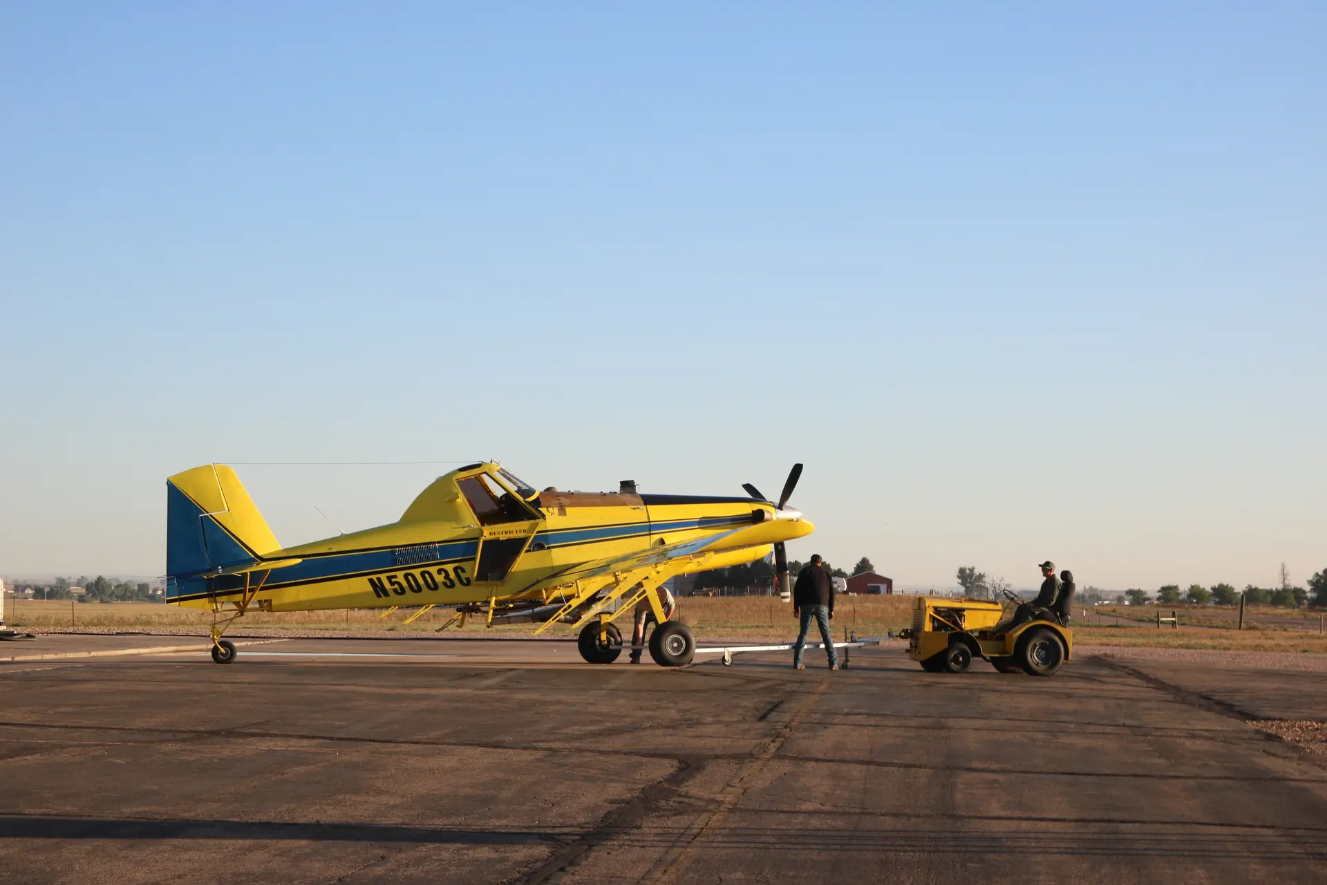 Neil Wicke said "flying is freedom" to him, but after doing it for 10-11 years, he views it as a serious job — not an avenue to get an adrenaline rush. It can turn dangerous in a matter of seconds if he misses an obstacle. Photo: Emma VandenEinde, KUNC.