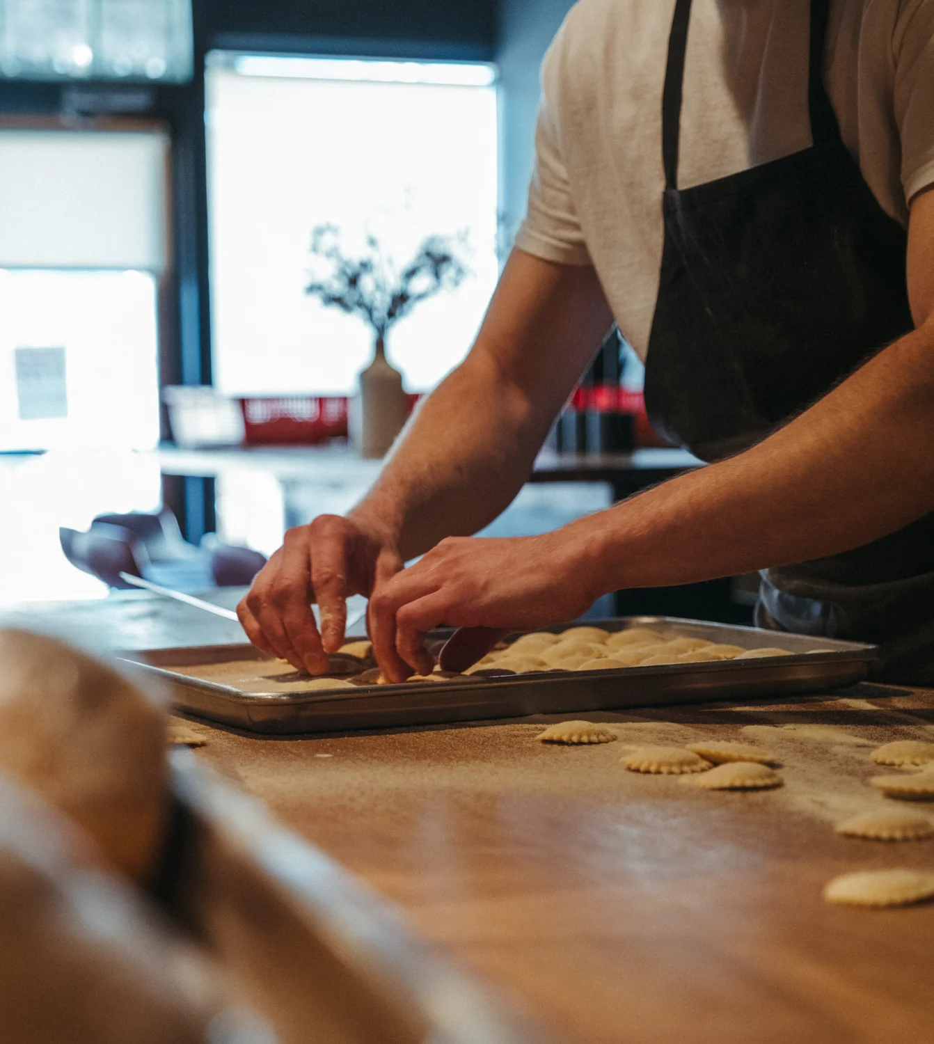 Throughout the challenge, the team experimented with different ratios of egg white to egg yolk without compromising the pasta’s texture and taste. Photo: Peter Vo, Rocky Mountain PBS