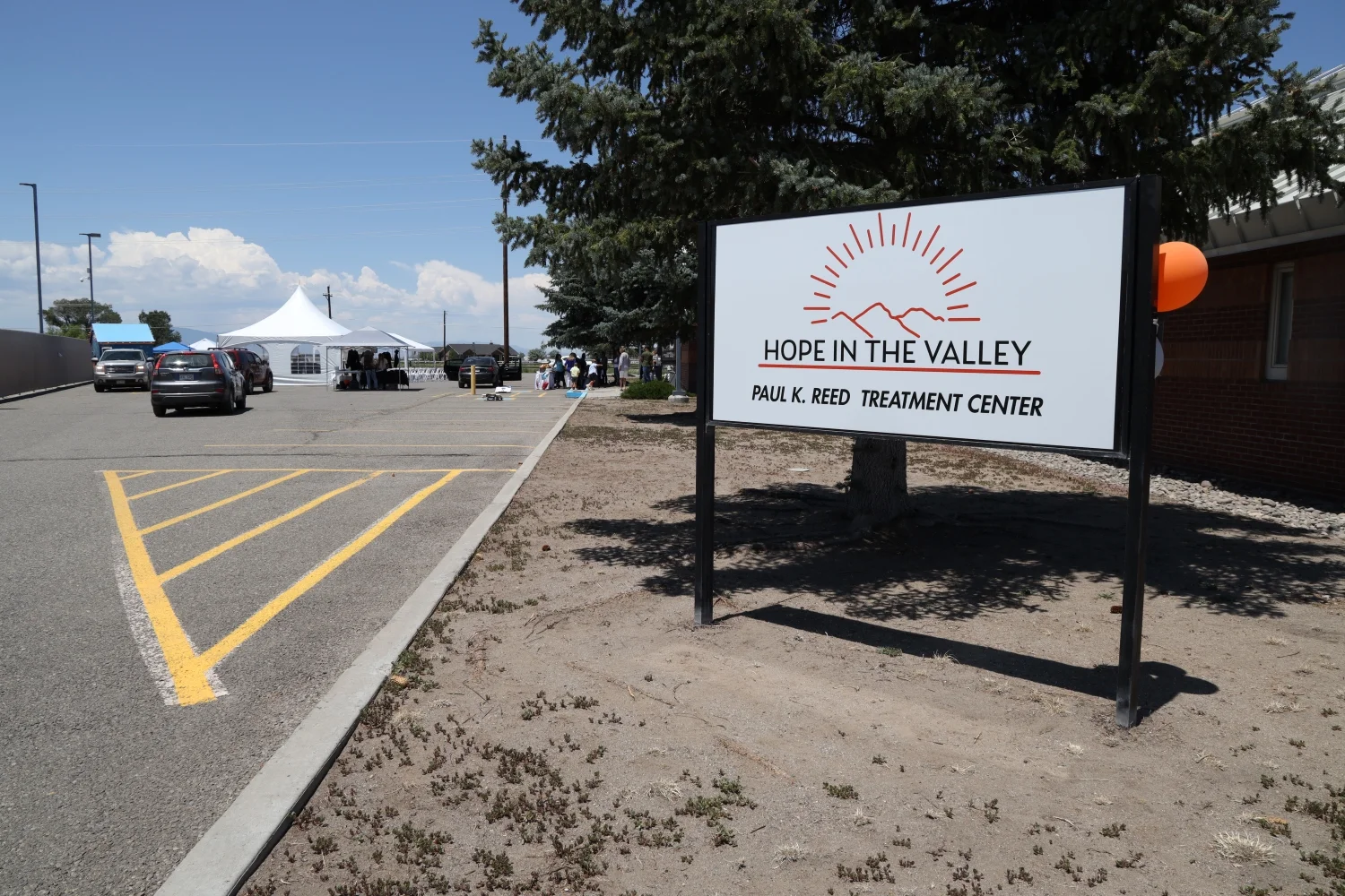 The front sign for the Hope in the Valley Treatment Center in Alamosa, Colorado. Photo: Seth Jahraus, Rocky Mountain PBS