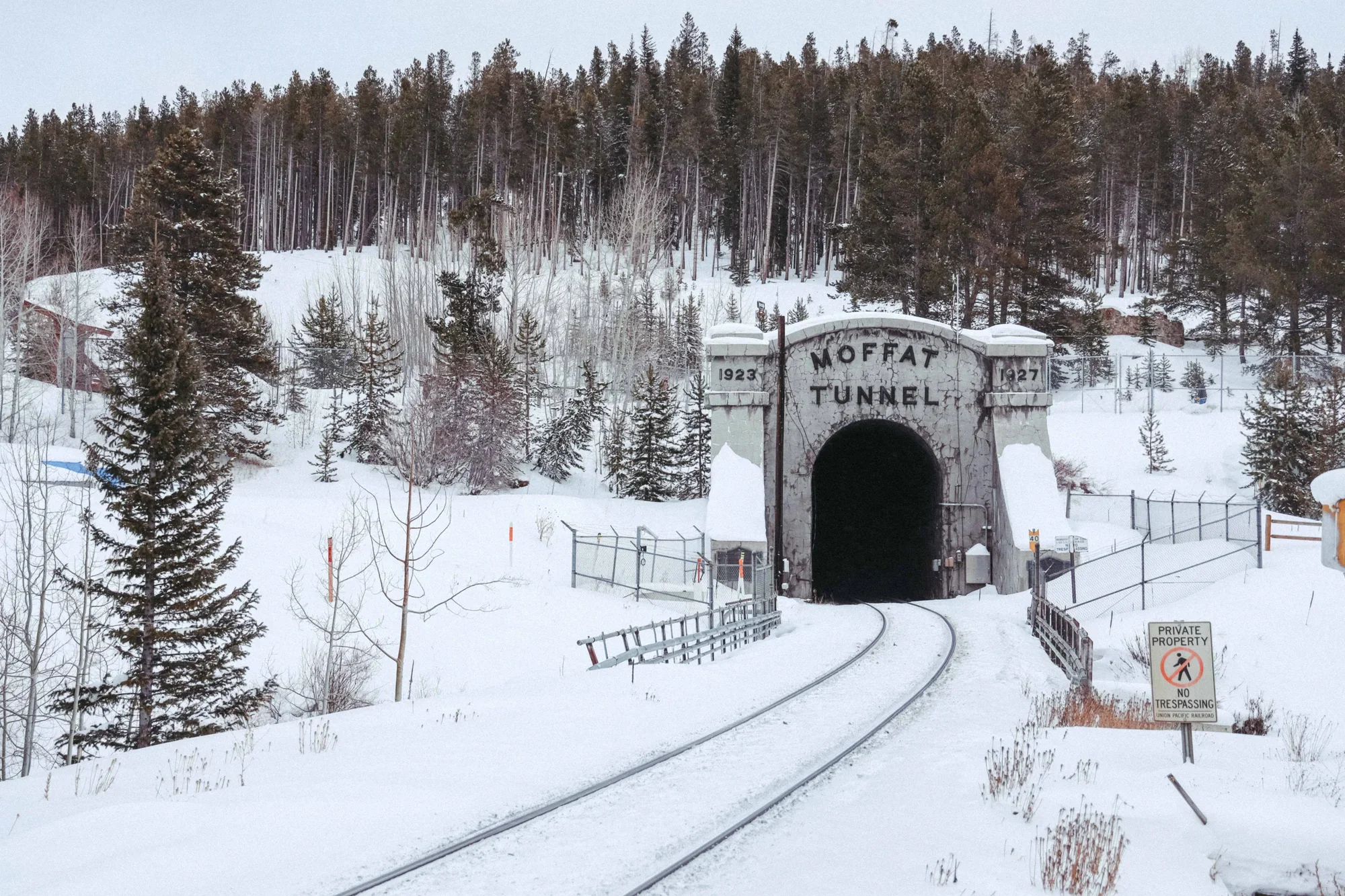 Opened in 1928, the Moffat Tunnel is 6.2 miles long. Photo: Peter Vo, Rocky Mountain PBS