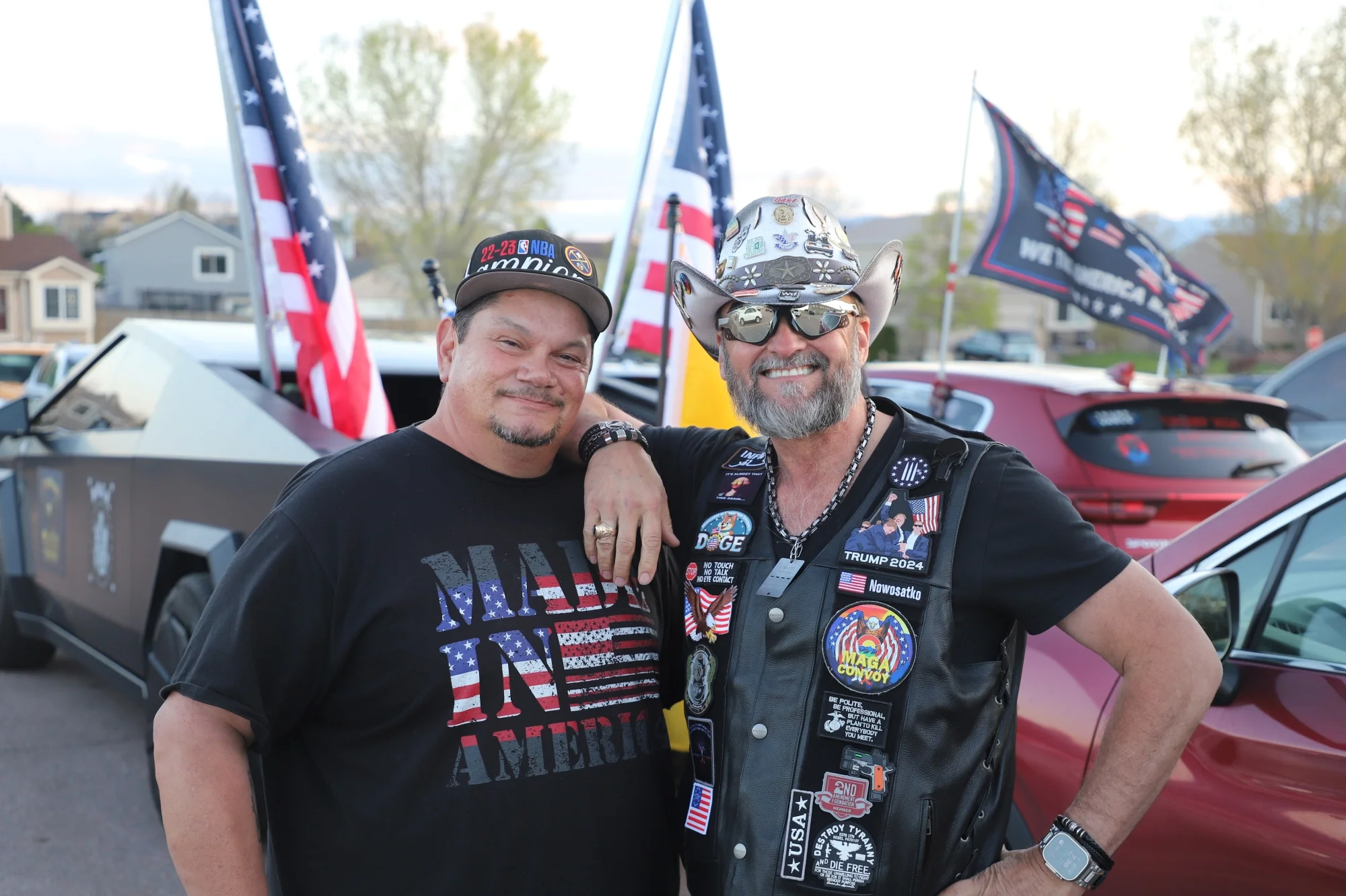 Kevin Kay and Jerome Novus, who live in Colorado Springs District 49, asked the Board of Education to make the district the first in Colorado to ban transgender students from playing on sports teams that align with their gender identity. Photo: Alec Berg, Rocky Mountain PBS