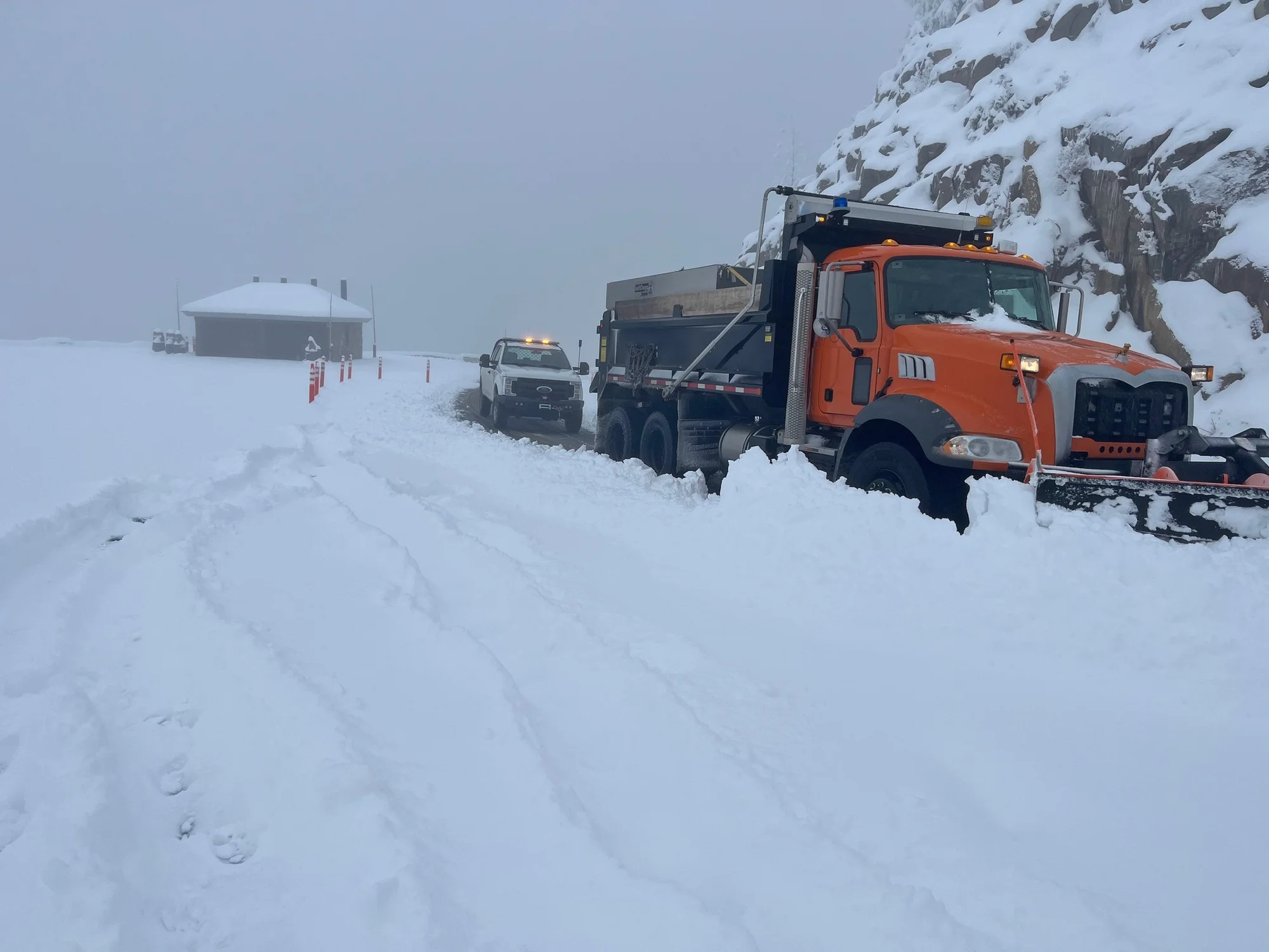 TrailRidge Road remains closed to through traffic due in part to a recent spring snowstorm. Photo courtesy Rocky Mountain National Park