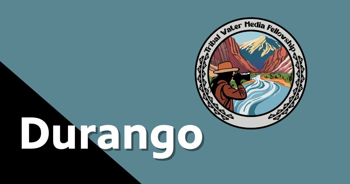 A poster for An Evening of Tribal Water Storytelling — Durango event