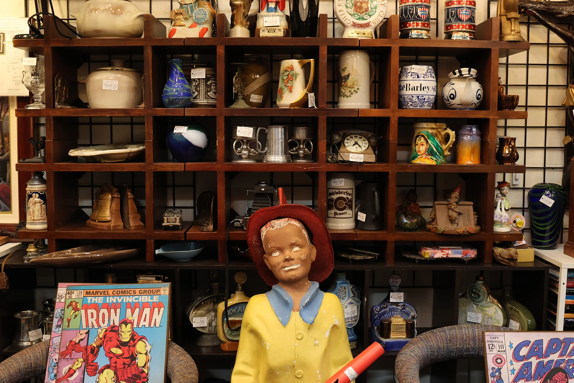 The Brass Armadillo is about 45,000 square feet, with thousands of pieces of vintage furniture and decor (and some creepy  statuettes). Photo: Kyle Cooke, Rocky Mountain PBS