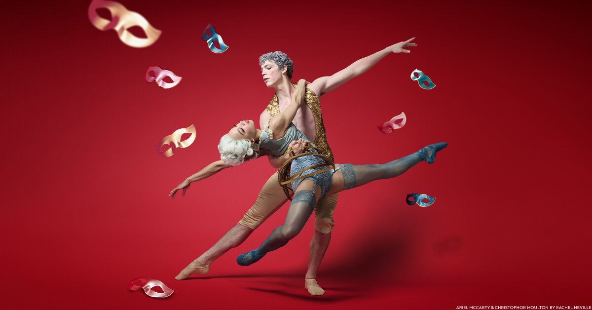 A poster for Colorado Ballet: Casanova  Conversation with RMPBS event