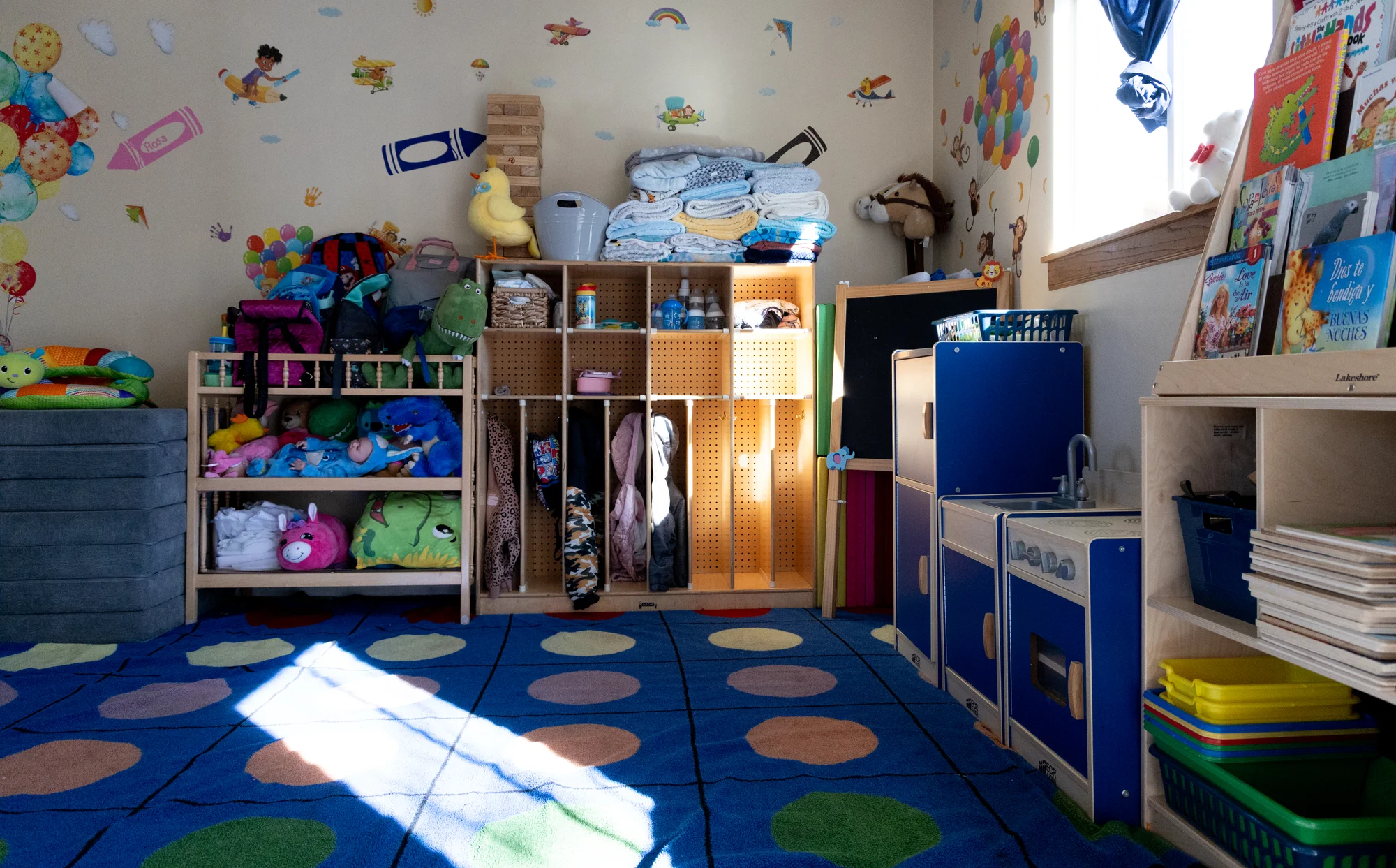 Yesinda Castañeda Romero converted a room in her house into a day care center. Photo: Carly Rose, Rocky Mountain PBS