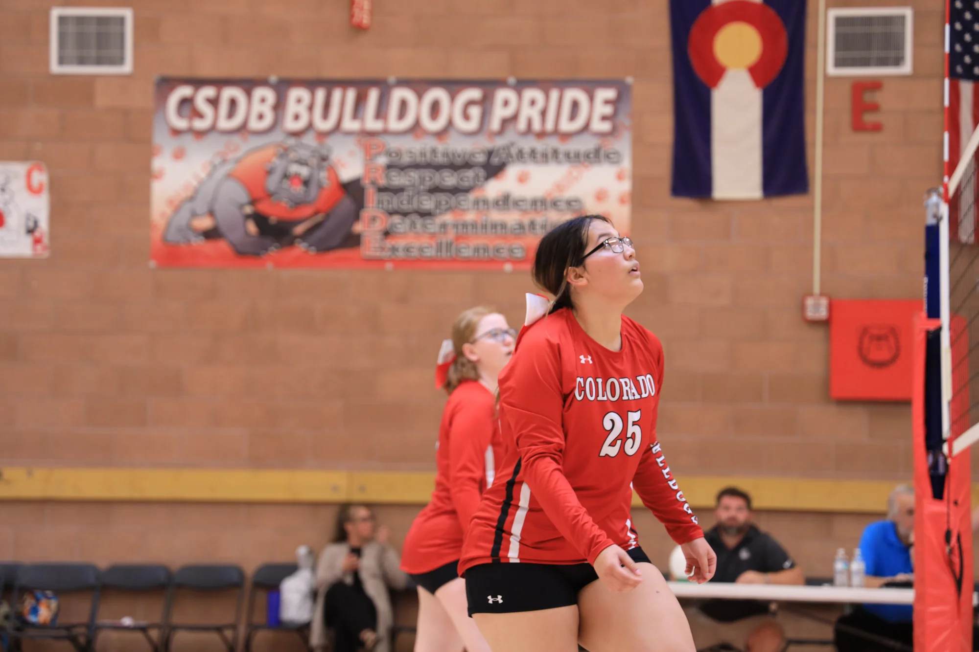 Valtierra signed that she has improved significantly as a volleyball player since joining the sport in 5th grade. Photo: Chase McCleary, Rocky Mountain PBS