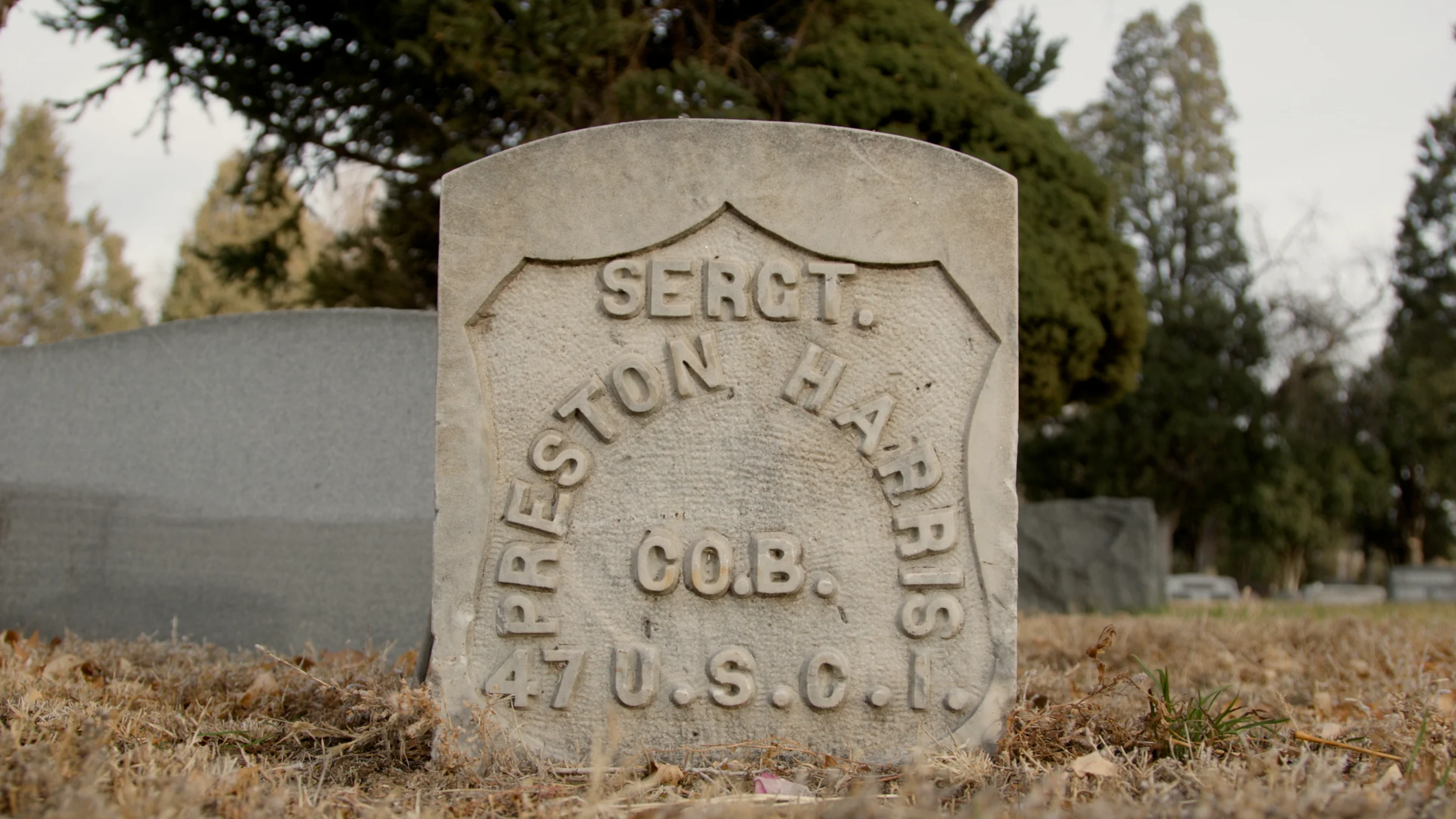 "USCI" denotes a member of the United States Colored Infantry, which formed during the Civil War. Photo: Chelsea Casabona, Rocky Mountain PBS