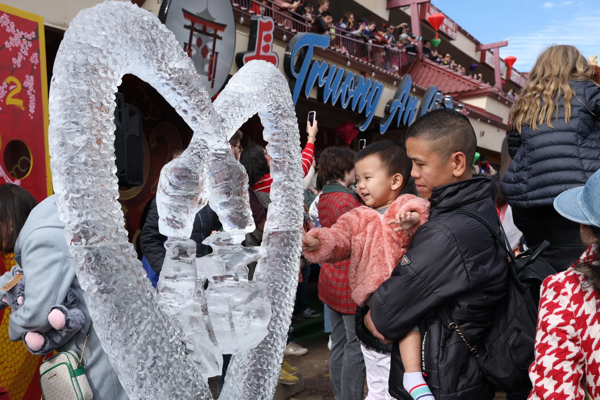 Bui’s ice sculptures have been a staple at the Far East Center’s Lunar New Year celebration for  the last 10 years. Photo: Carly Rose, Rocky Mountain PBS. Photos: Carly Rose, Rocky Mountain PBS