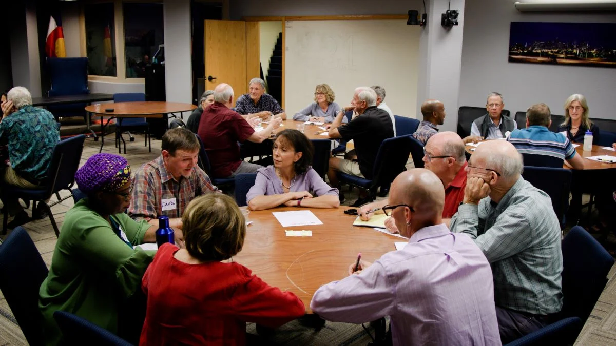 Denver Braver Angels uses structured, cross-partisan conversations as a tool to restore trust between liberals and conservatives. Photo: Cormac McCrimmon, Rocky Mountain PBS