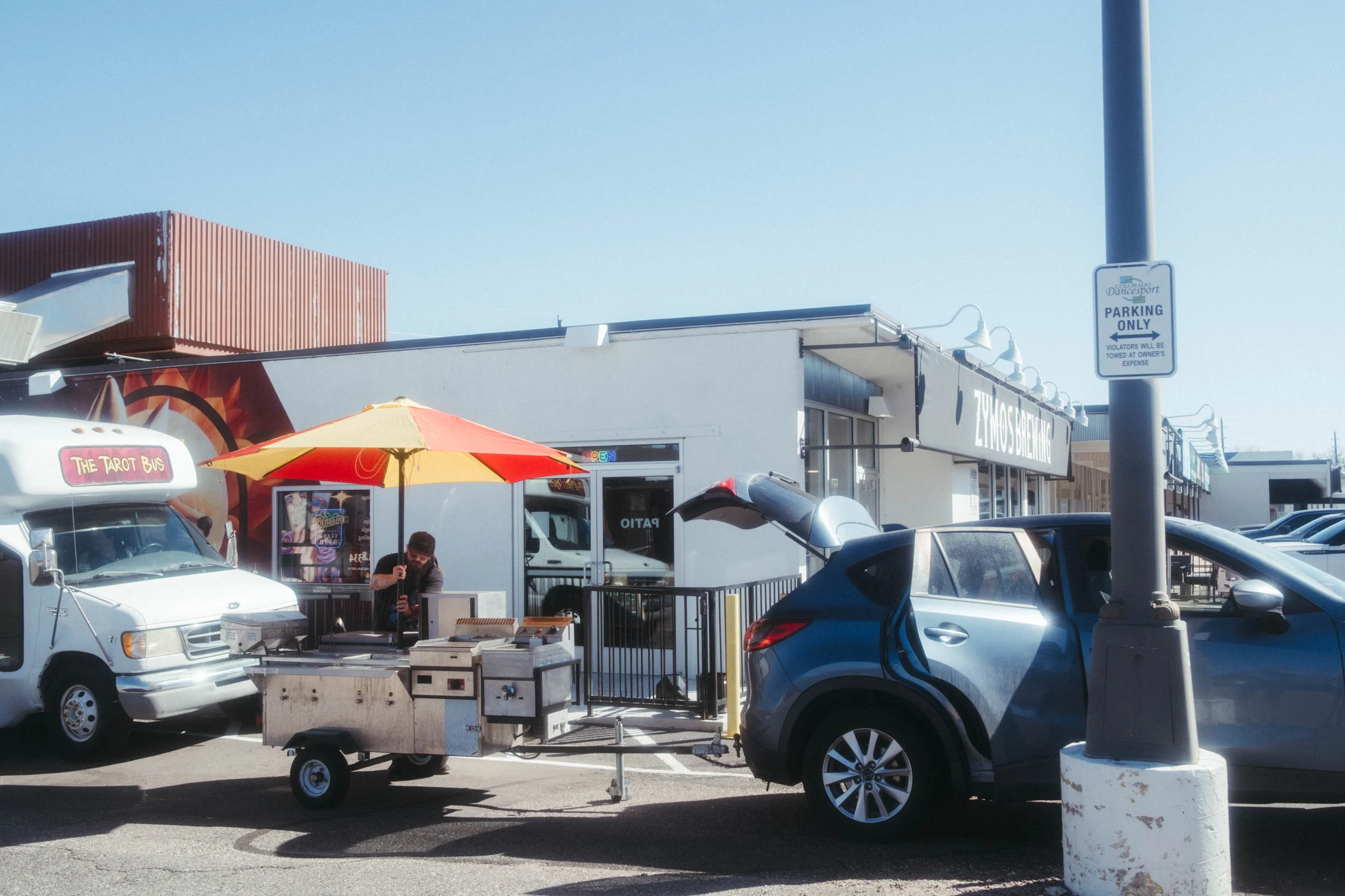 Smith and Zymos Brewing developed an organic partnership over time. Now, he's seen outside the brewery most weekends. Photo: Peter Vo, Rocky Mountain PBS