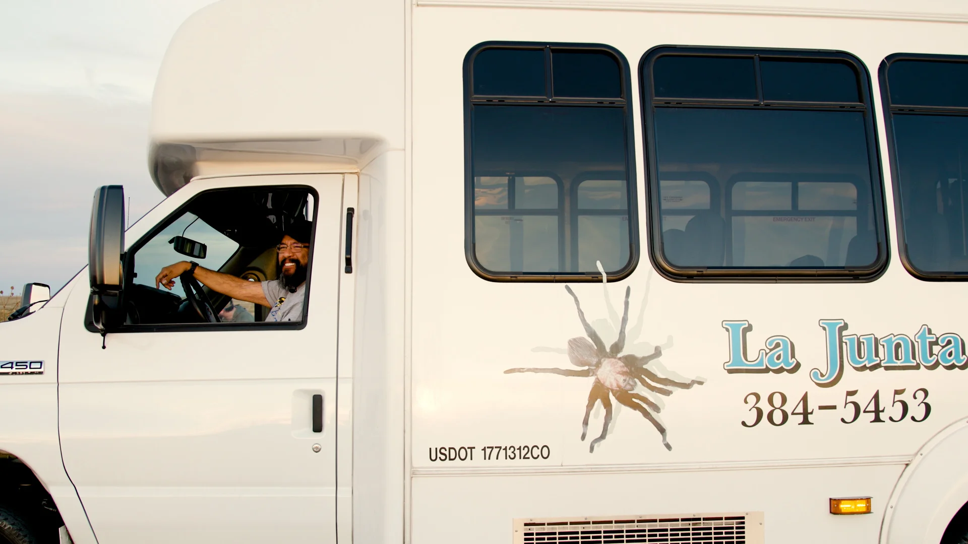 In the festival's first year, an estimated 50 people boarded the city’s tarantula bus tours; this year, about 150 participated in the bus tours. Photo: Chelsea Casabona, Rocky Mountain PBS