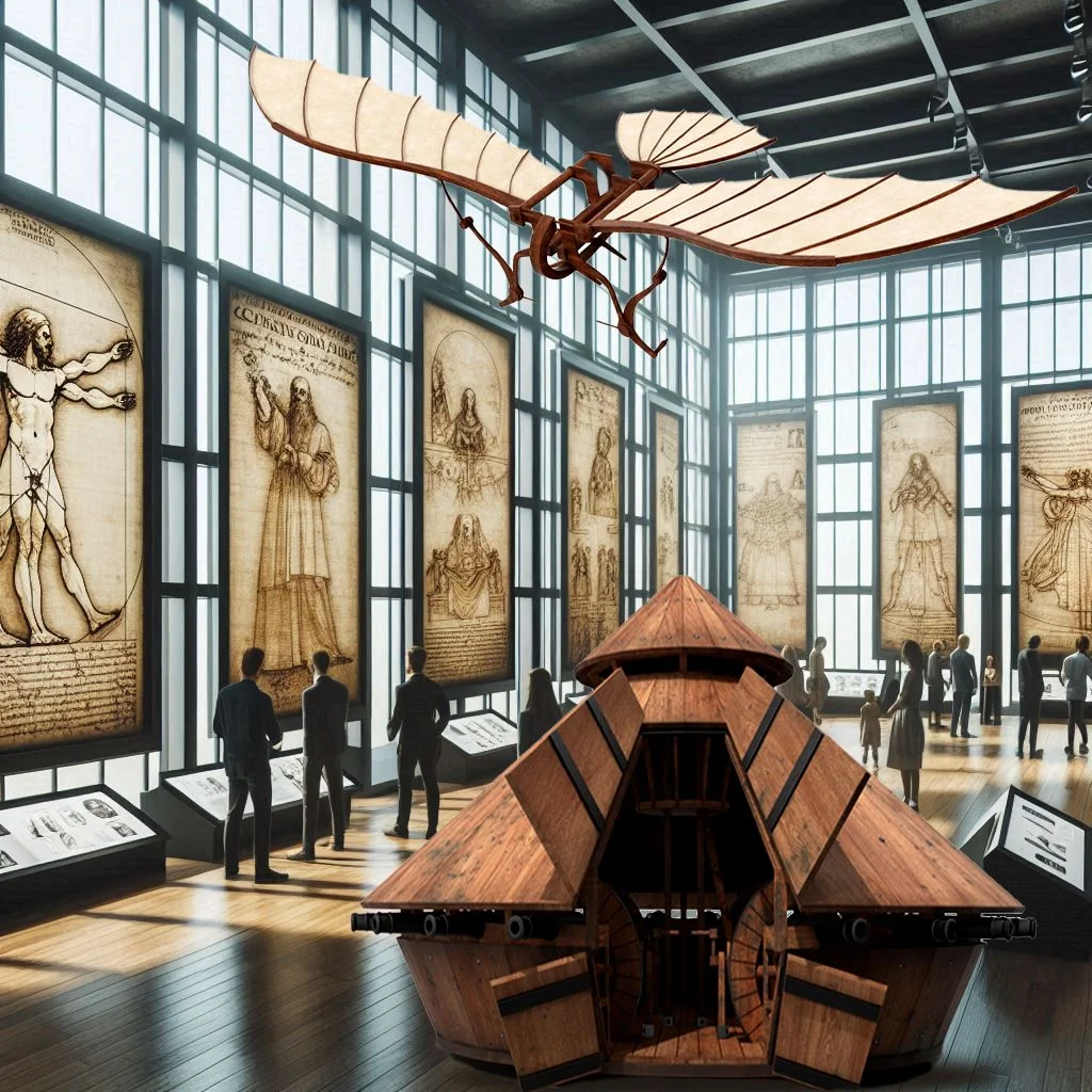 Inside, the museum will include large-scale models and depictions of da Vinci’s work, ranging from his aeronautical inventions to his anatomical studies. Photo: Leonardo da Vinci Museum of North America