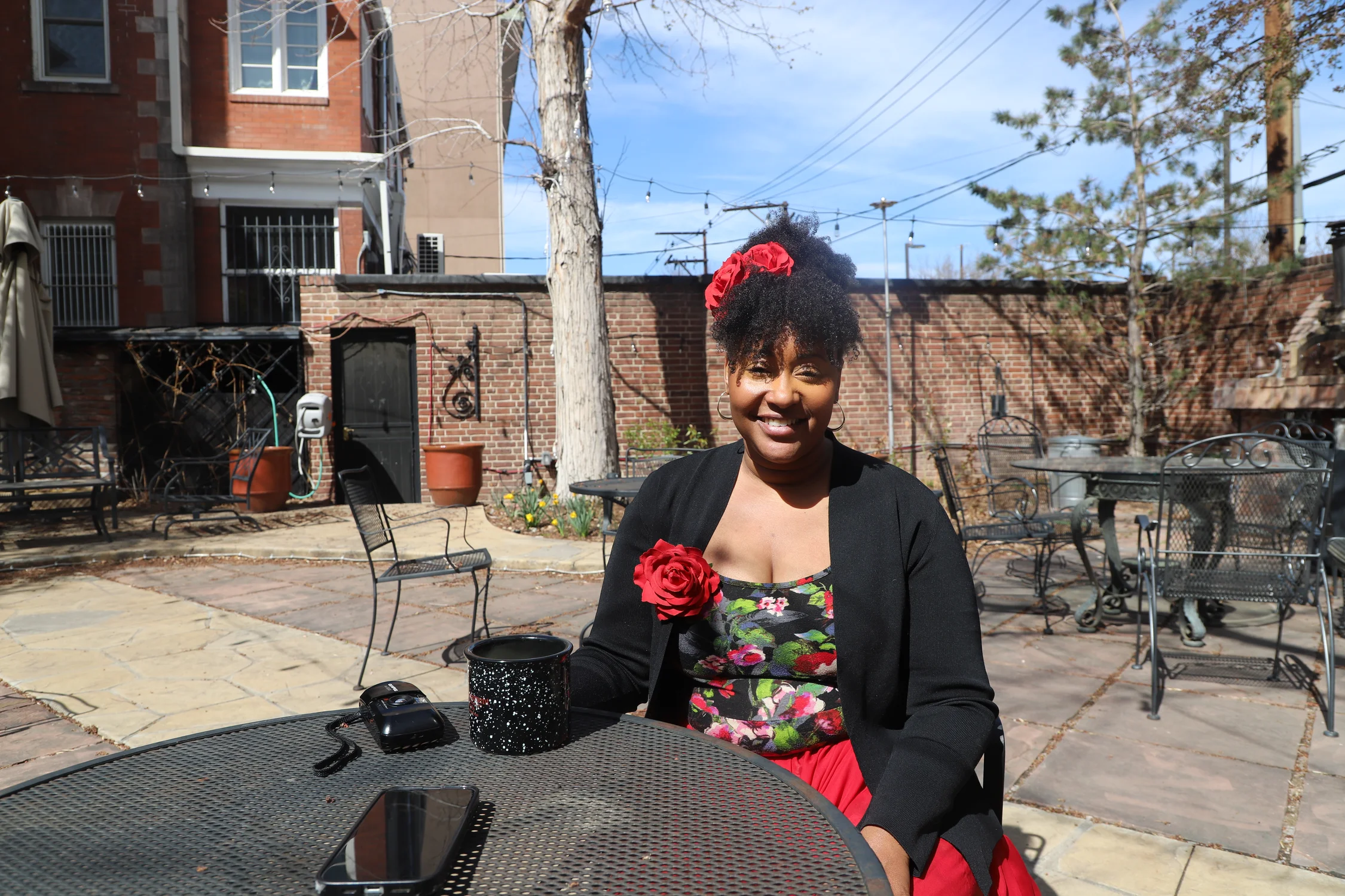Tamika Cox is studying psychology at Naropa University and looks forward to having 18 roommates after she graduates in May. Photo: Alec Berg, Rocky Mountain PBS