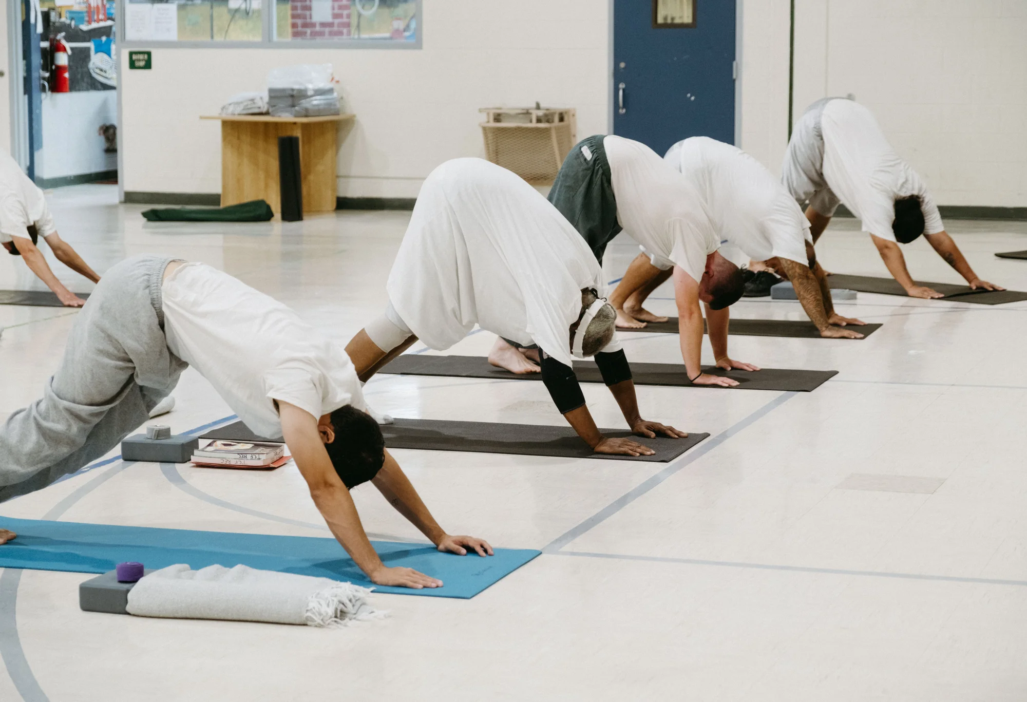 The instructor certification course typically starts out with about 15 students and ends with half the original roster due to students being released or transferred to other facilities. Photo: Peter Vo, Rocky Mountain PBS