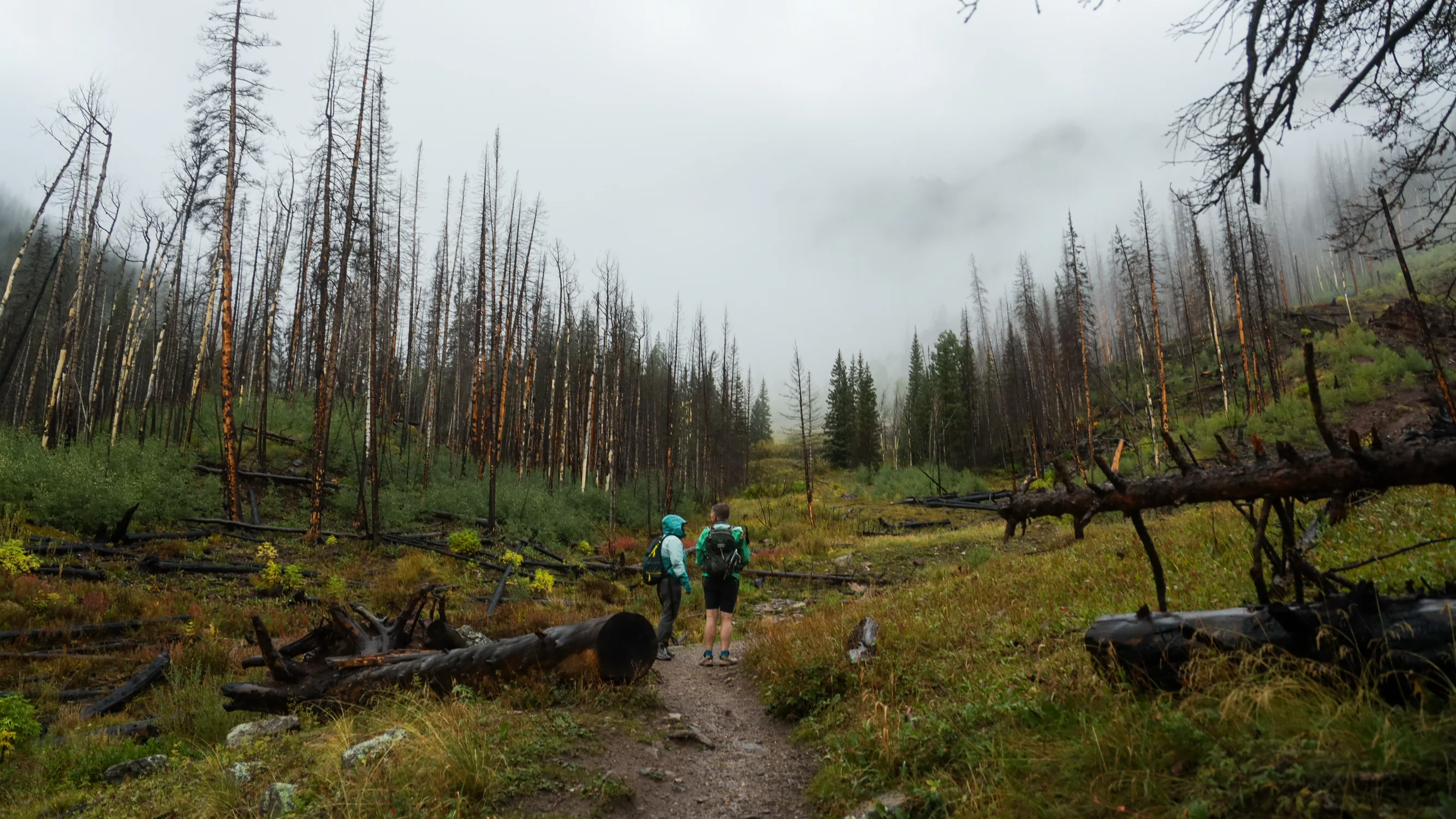 Perez and Brown on Ice Lake Trail. Photo: Ziyi Xu, Rocky Mountain PBS