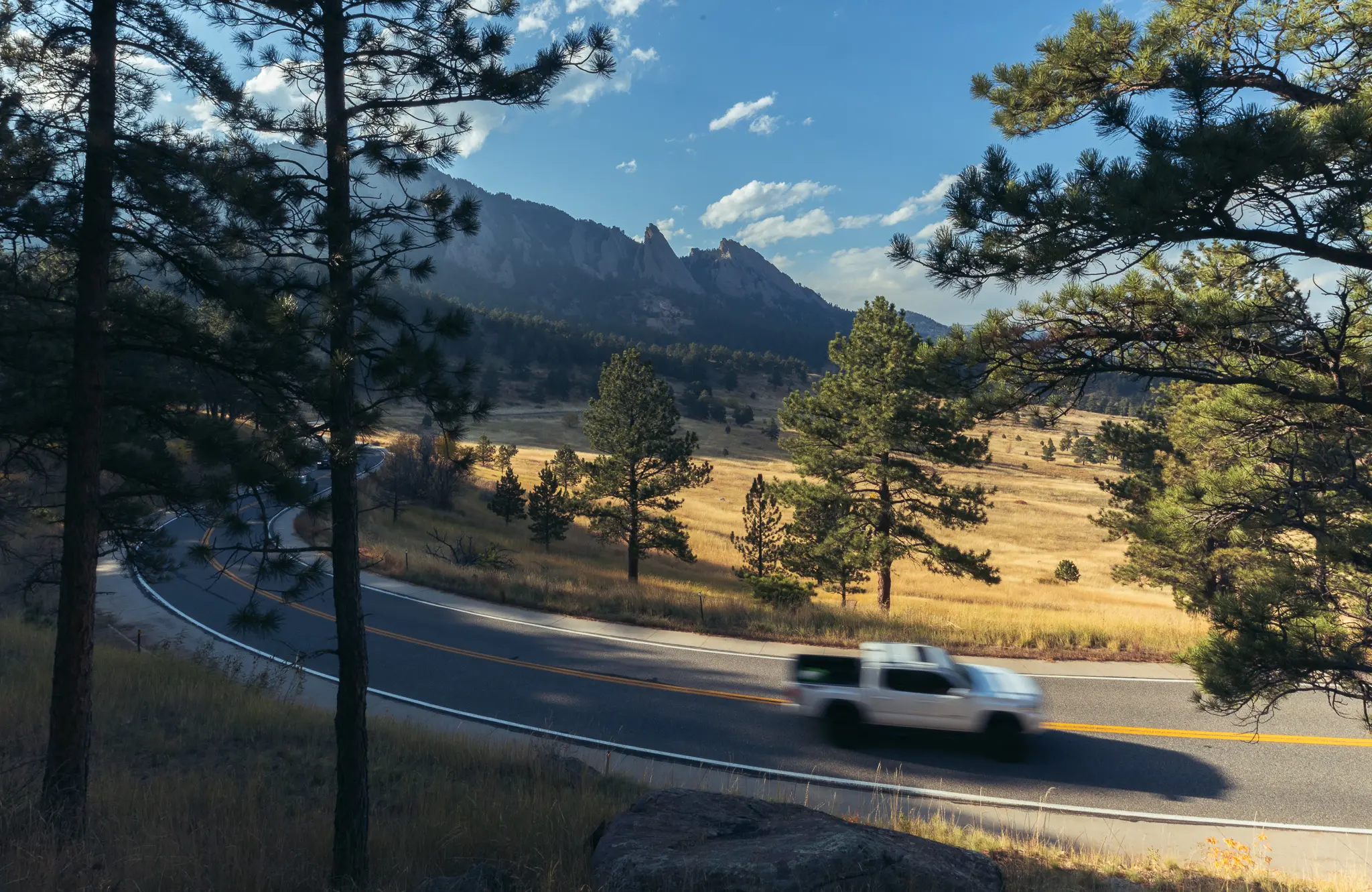 Boulder's National Center for Atmospheric Research sits above the city's "blue line." Photo: Cormac McCrimmon, Rocky Mountain PBS