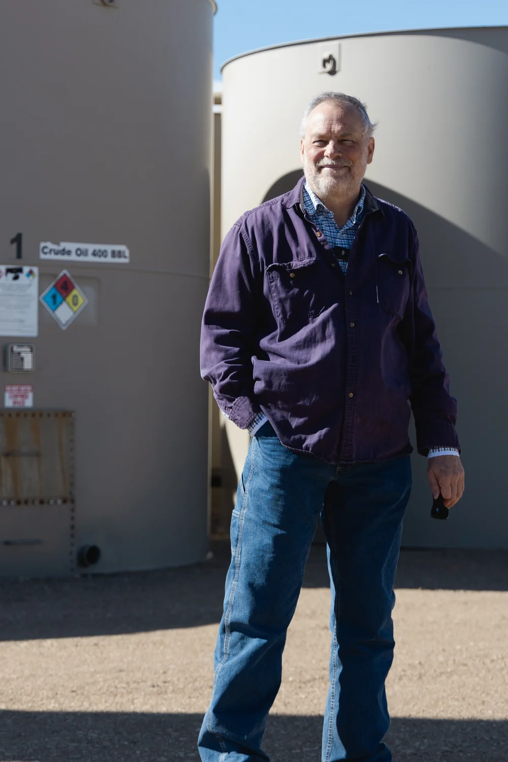 Dan Zimmerle stands for a portrait at the METEC lab in Fort Collins, Colorado. Photo: Cormac McCrimmon, Rocky Mountain PBS