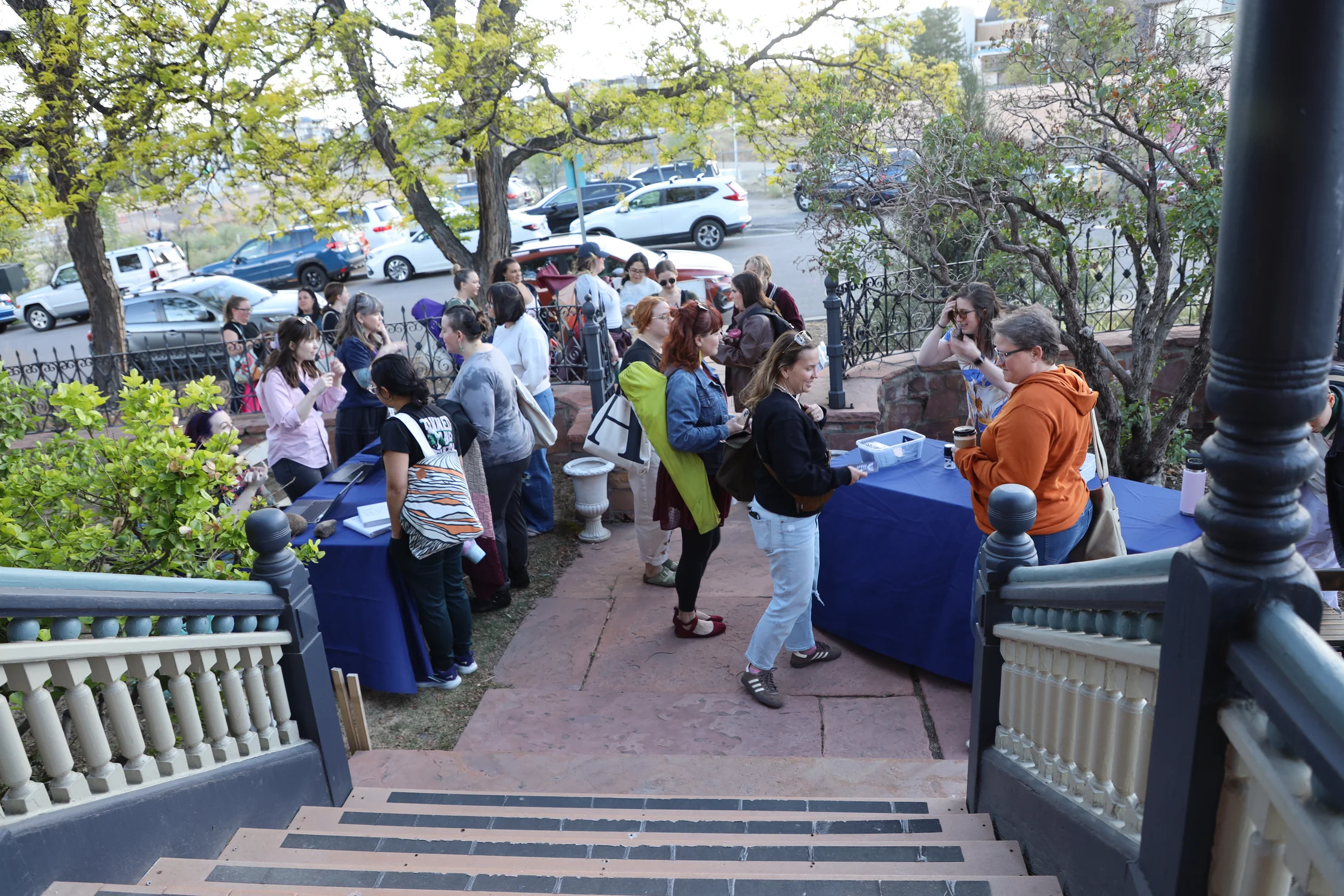 Participants check in with the DPL before entering Archipelago. Photo: Sarah Shoen, Rocky Mountain PBS