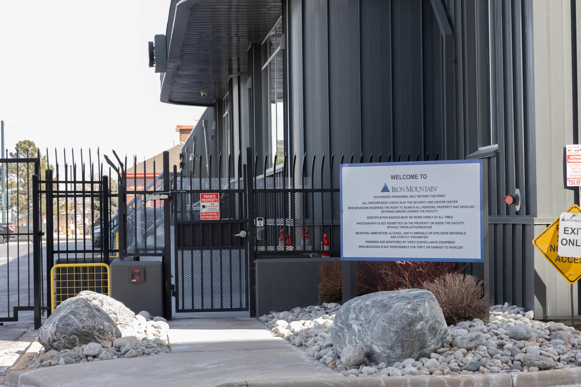 Iron Mountain became operational in 2001, and up until the QTS Denver-Aurora Data Center, it was the biggest in the state by space and power usage. Photo: Andrea Kramar, Rocky Mountain PBS