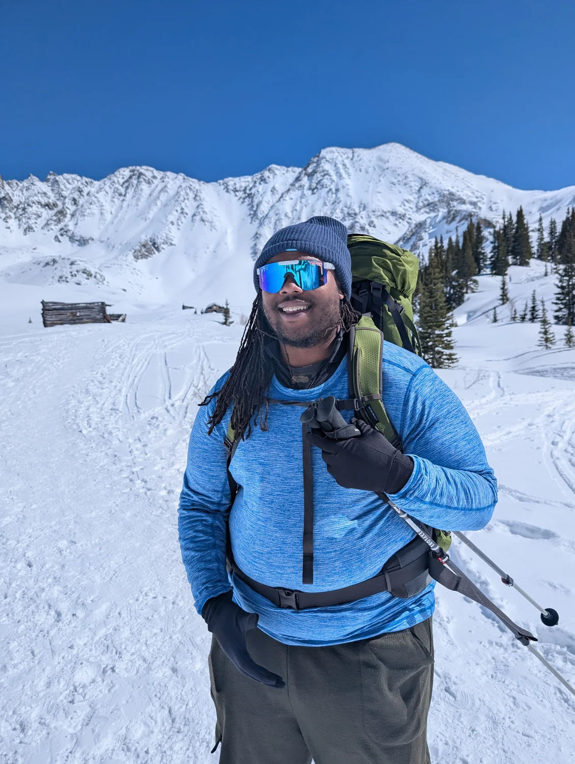 Outdoor enthusiast and content creator Nelson Holland at Mayflower Gulch, which is on land managed by the Forest Service. “They mean everything to me,” Holland said about public lands. Photo courtesy Nelson Holland