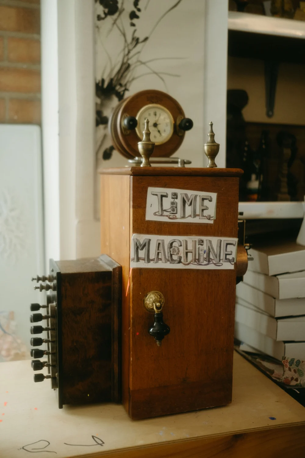  The time machine is a learning device for second graders. Photo: Peter Vo, Rocky Mountain PBS