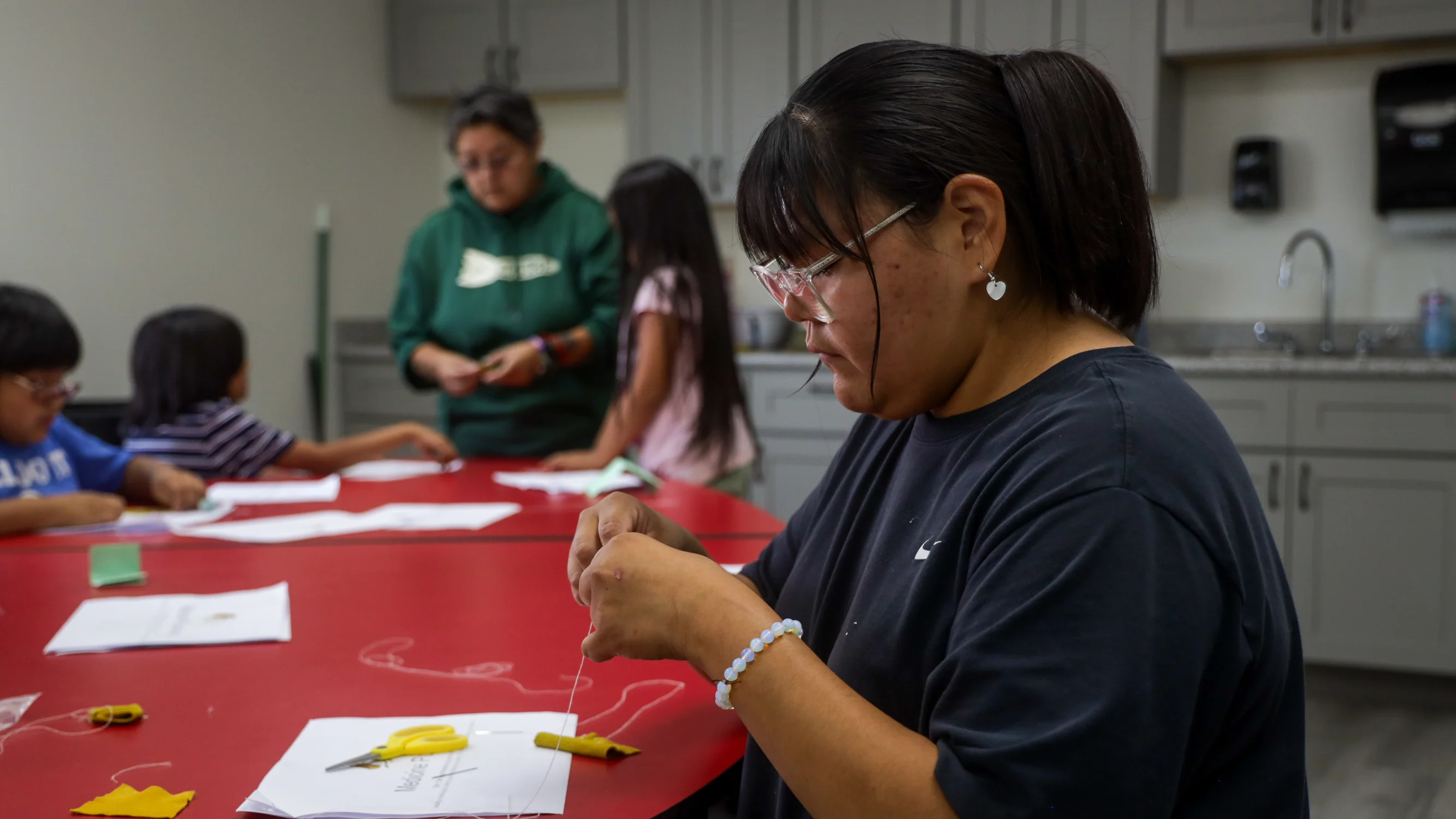 Iyonia Pavisook in the classroom. Photo: Ziyi Xu, Rocky Mountain PBS